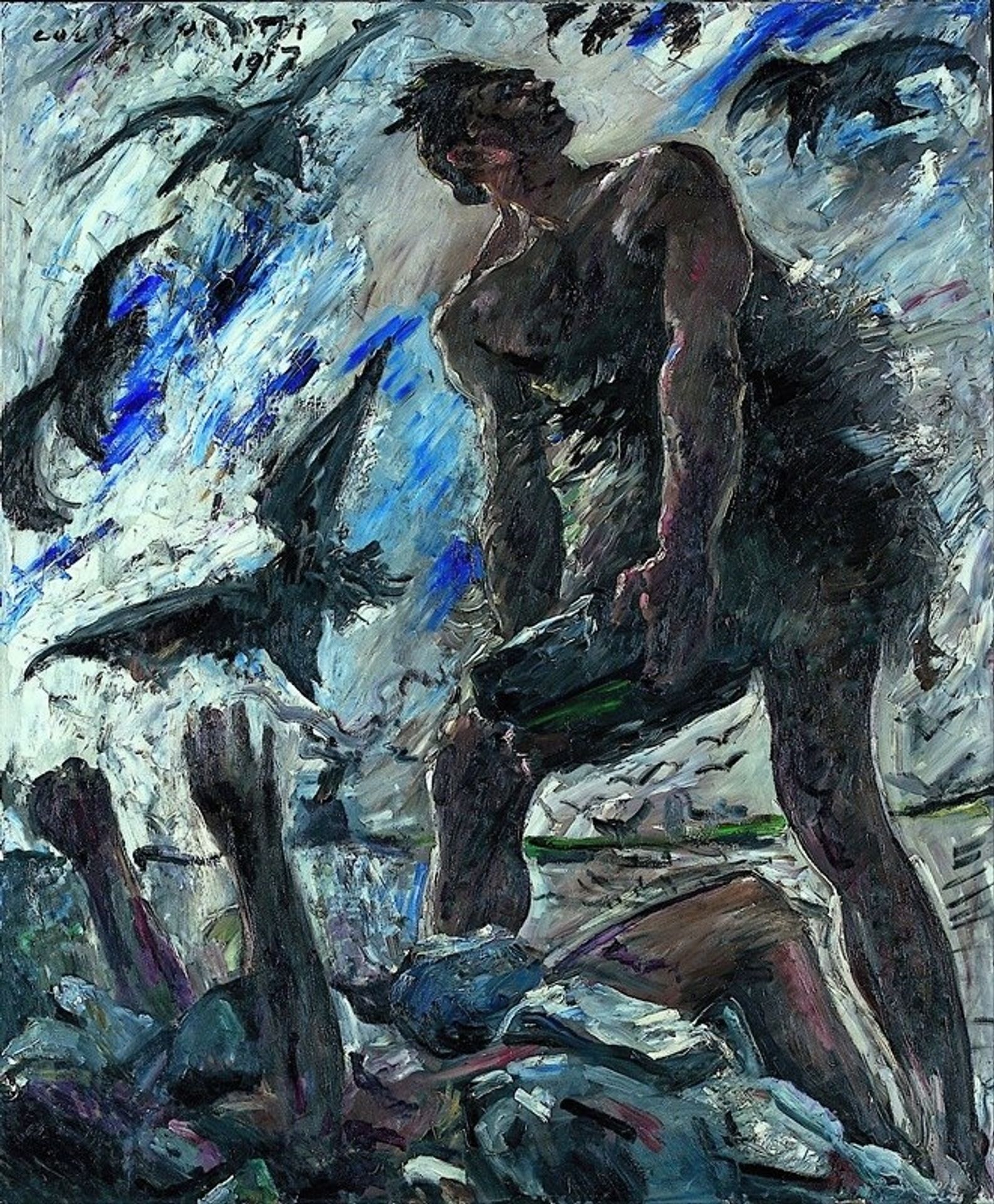 Cain by Lovis Corinth