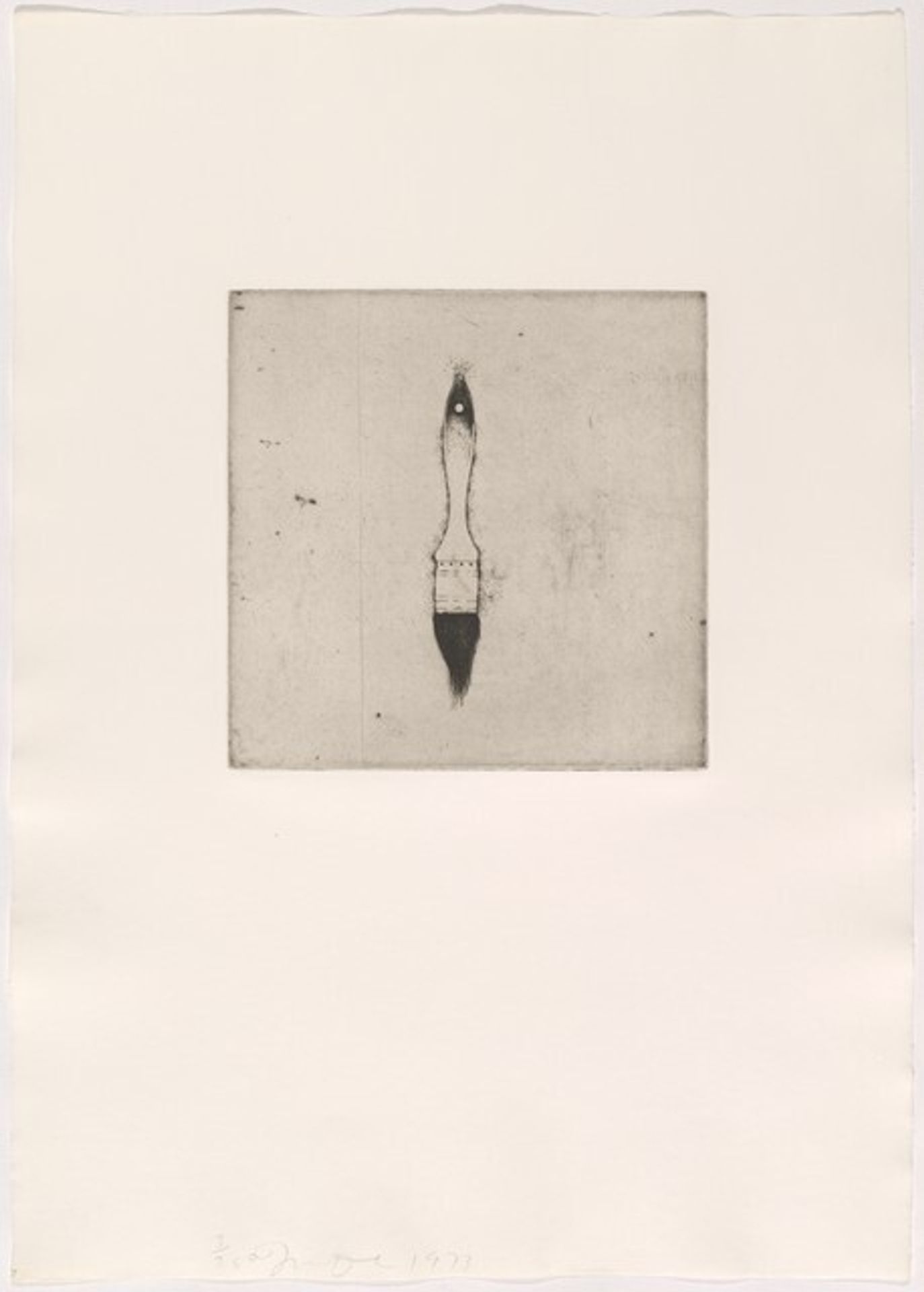 Four German Brushes 4 by Jim Dine