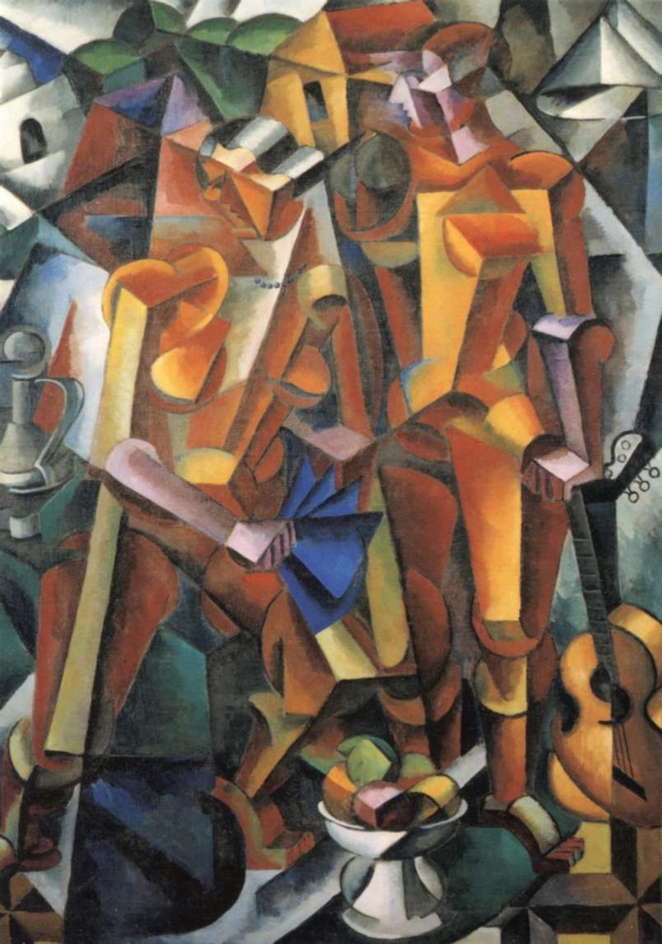 Composition with Figures by Lyubov Popova