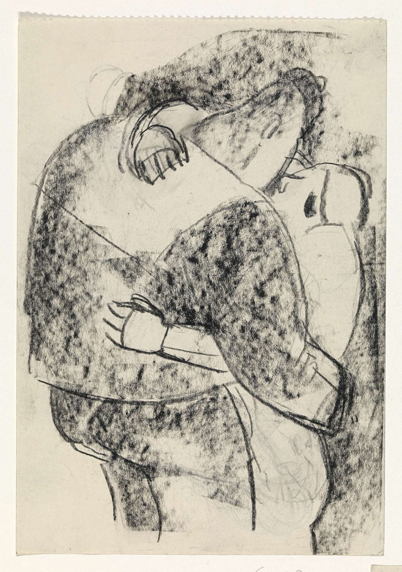 Kussend stel by Leo Gestel