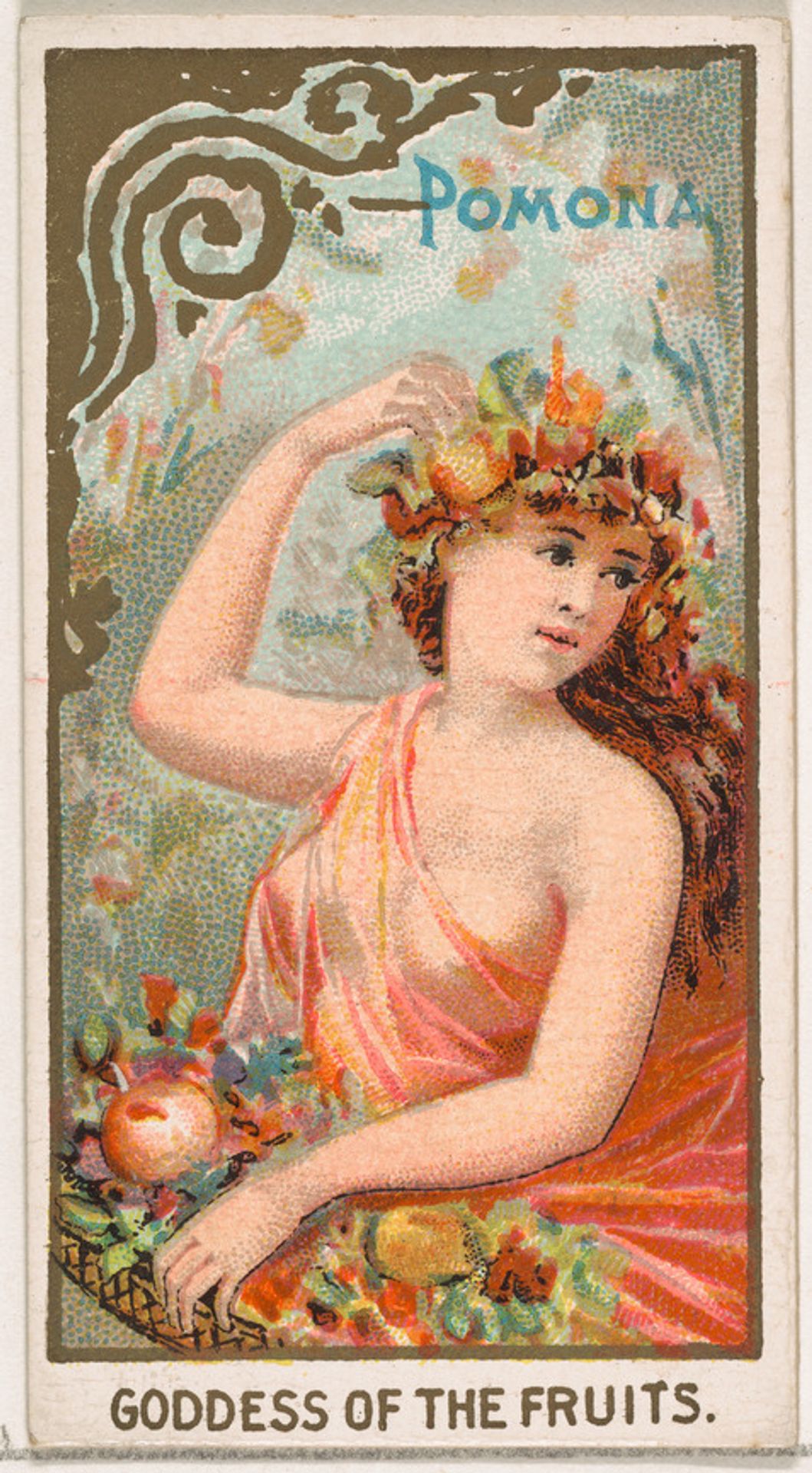 Pomona, Goddess of the Fruits, from the Goddesses of the Greeks and Romans series (N188) issued by Wm. S. Kimball & Co. by William S. Kimball & Company