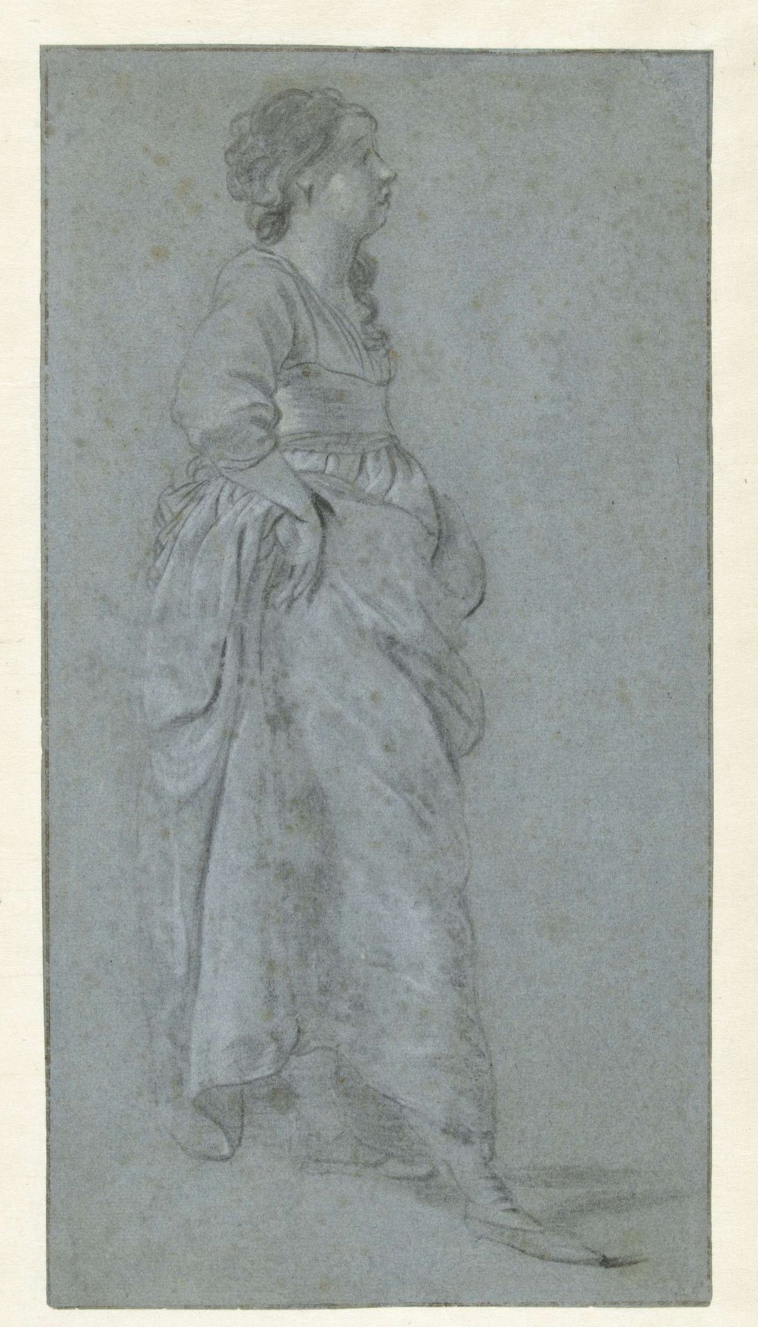 Studie voor een staande Minerva by Abraham van den Tempel