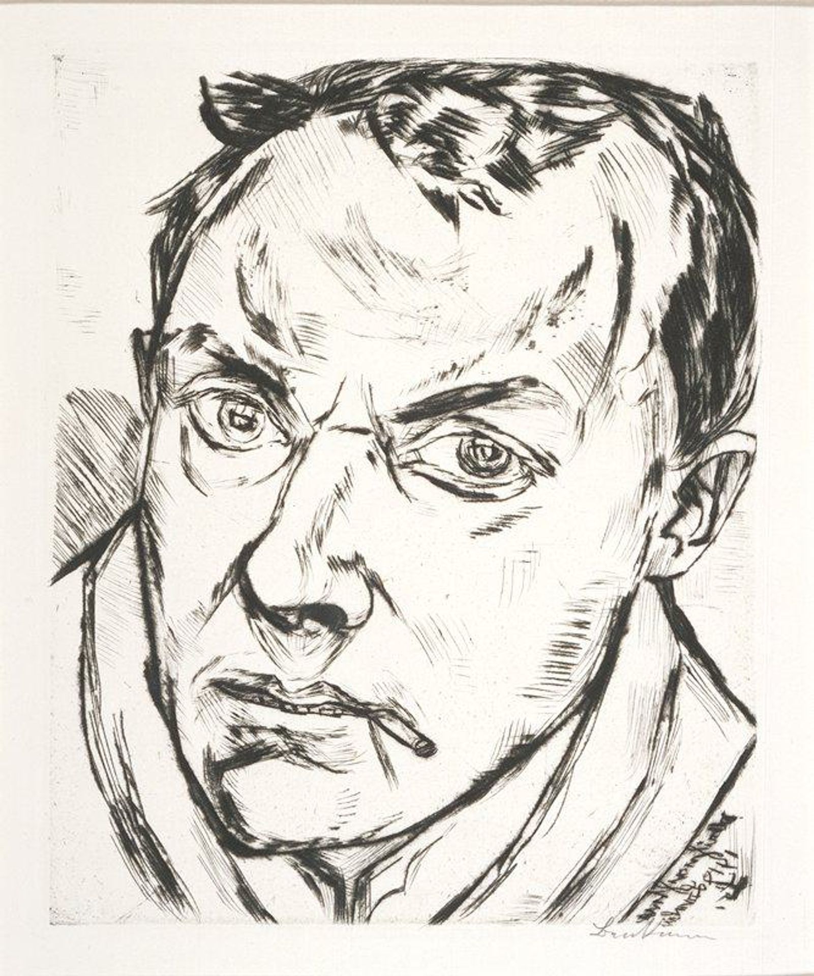 Self-Portrait by Max Beckmann