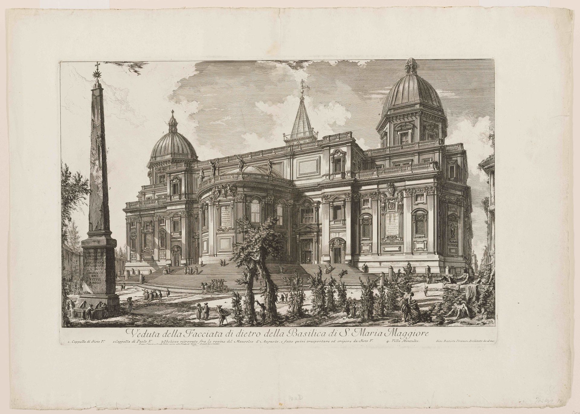 Vedute della Facciata di dietro della Basilica di S. Maria Maggiore by Giovanni Battista Piranesi
