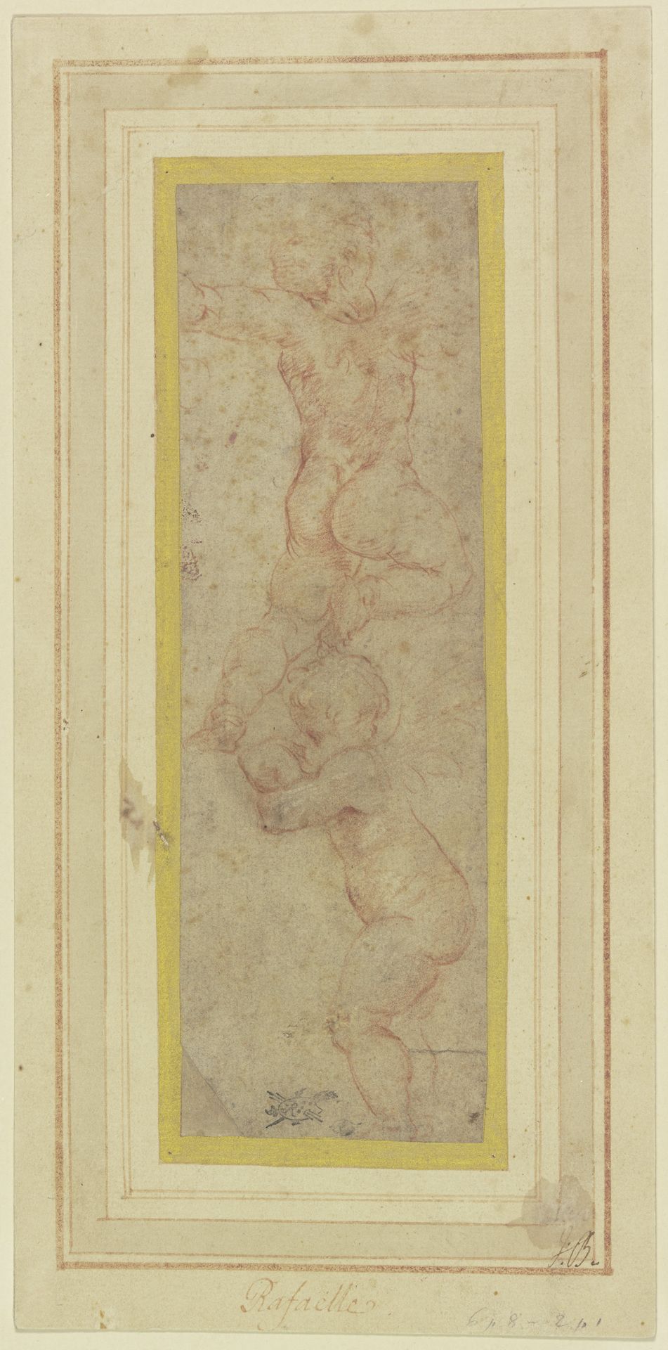 Two winged putti by Raphael