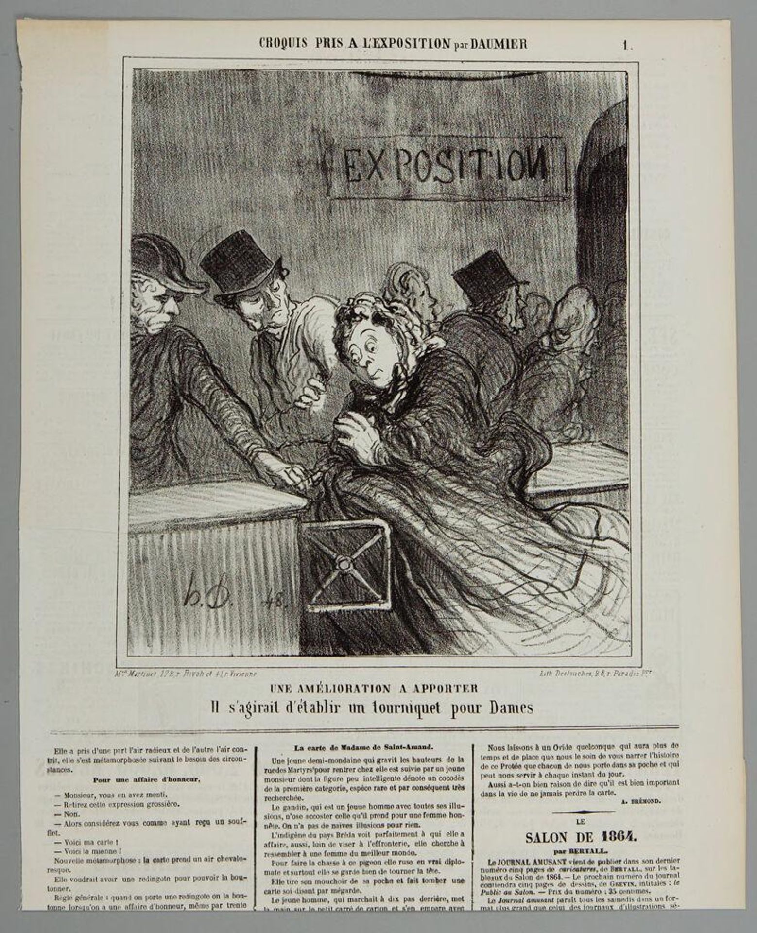 A Suggested Improvement by Honoré Daumier