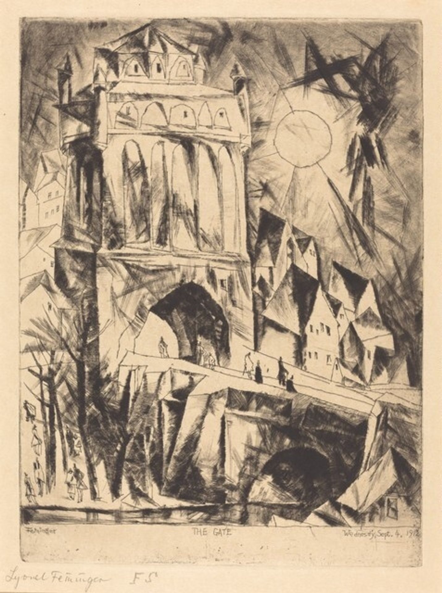 The Gate (Das Tor) by Lyonel Feininger