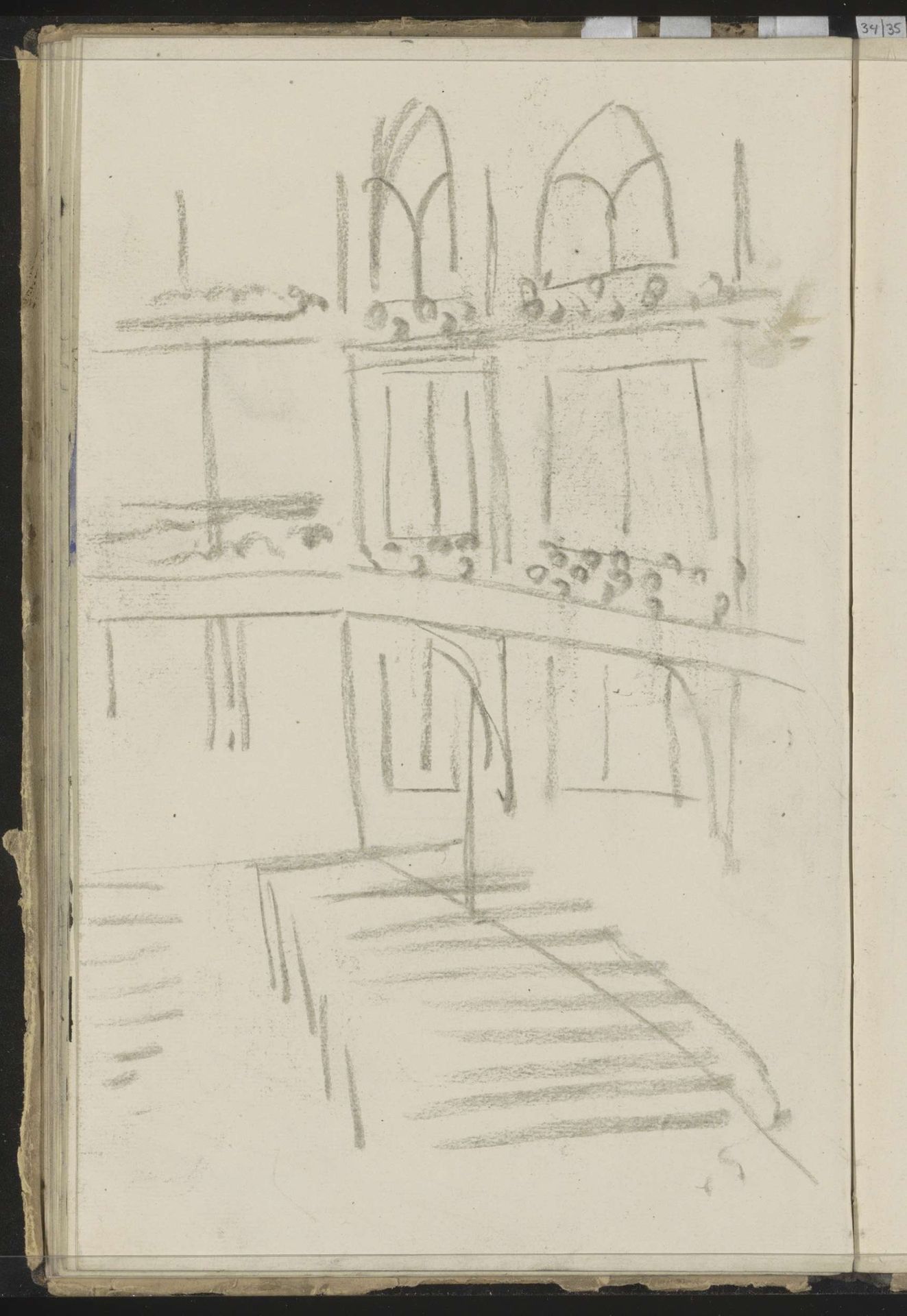 Façade van een kerk by Carel Adolph Lion Cachet