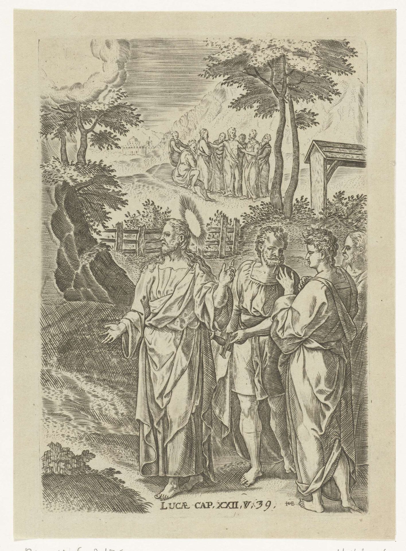 Christus op de Olijfberg by Abraham de Bruyn