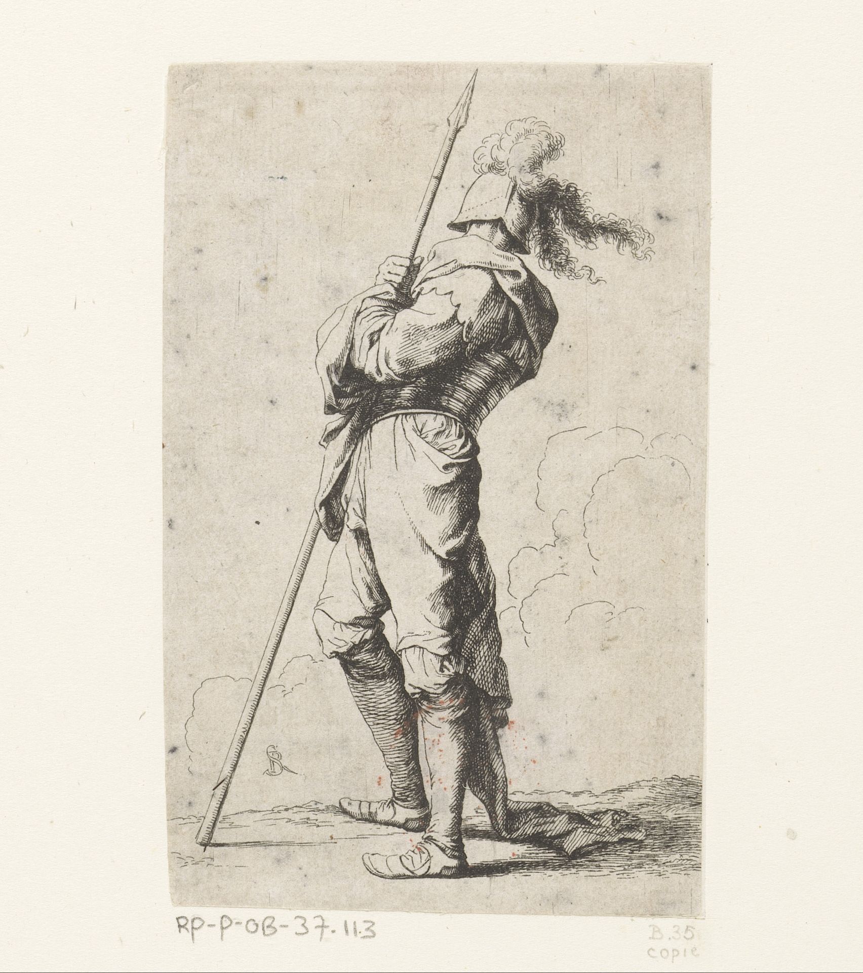 Soldaat met een lans by Anonymous