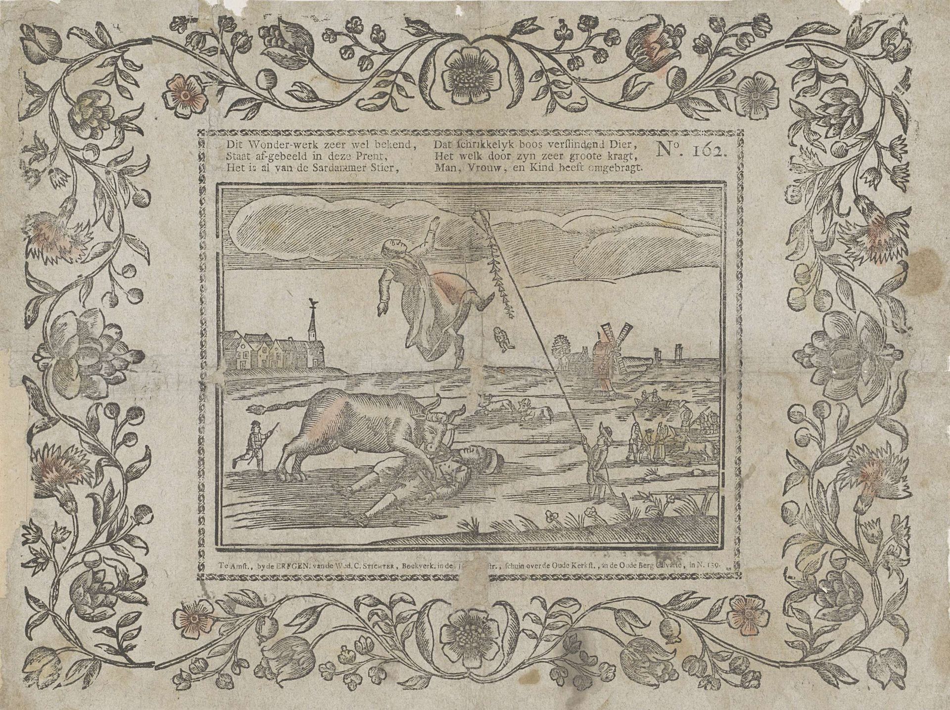 Dit wonder-werk zeer wel bekend / Staat af-gebeeld in deze prent (...) by erven weduwe Cornelis Stichter