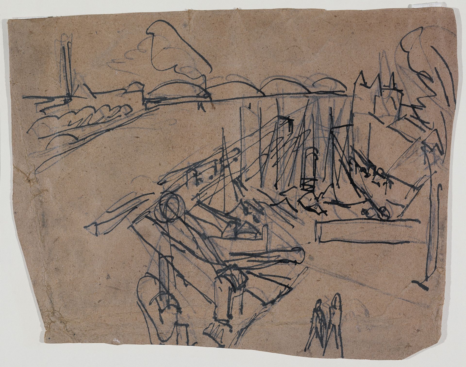 Westhafen Frankfurt am Main by Ernst Ludwig Kirchner
