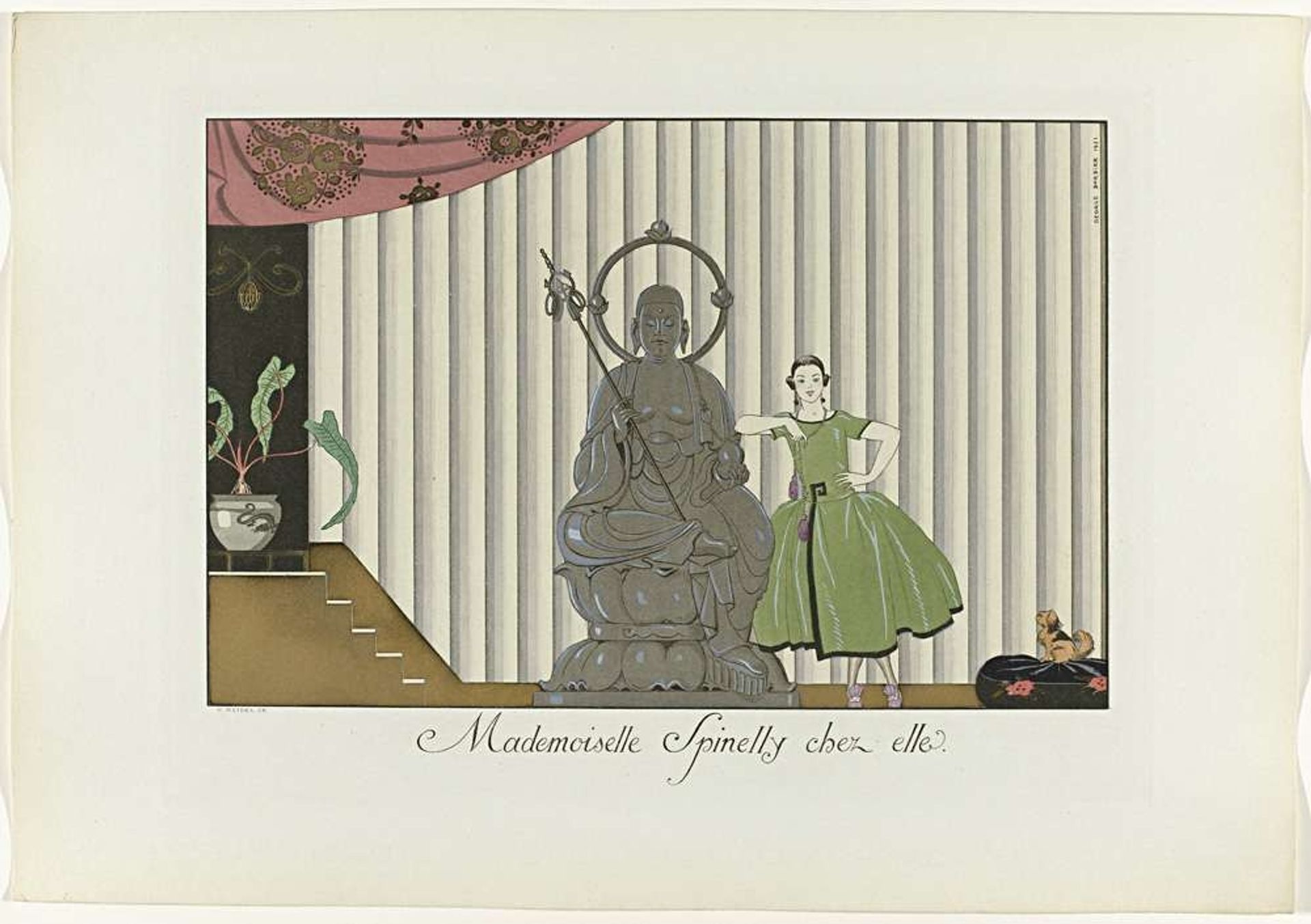 Mademoiselle Spinelly chez elle. by Henri Reidel