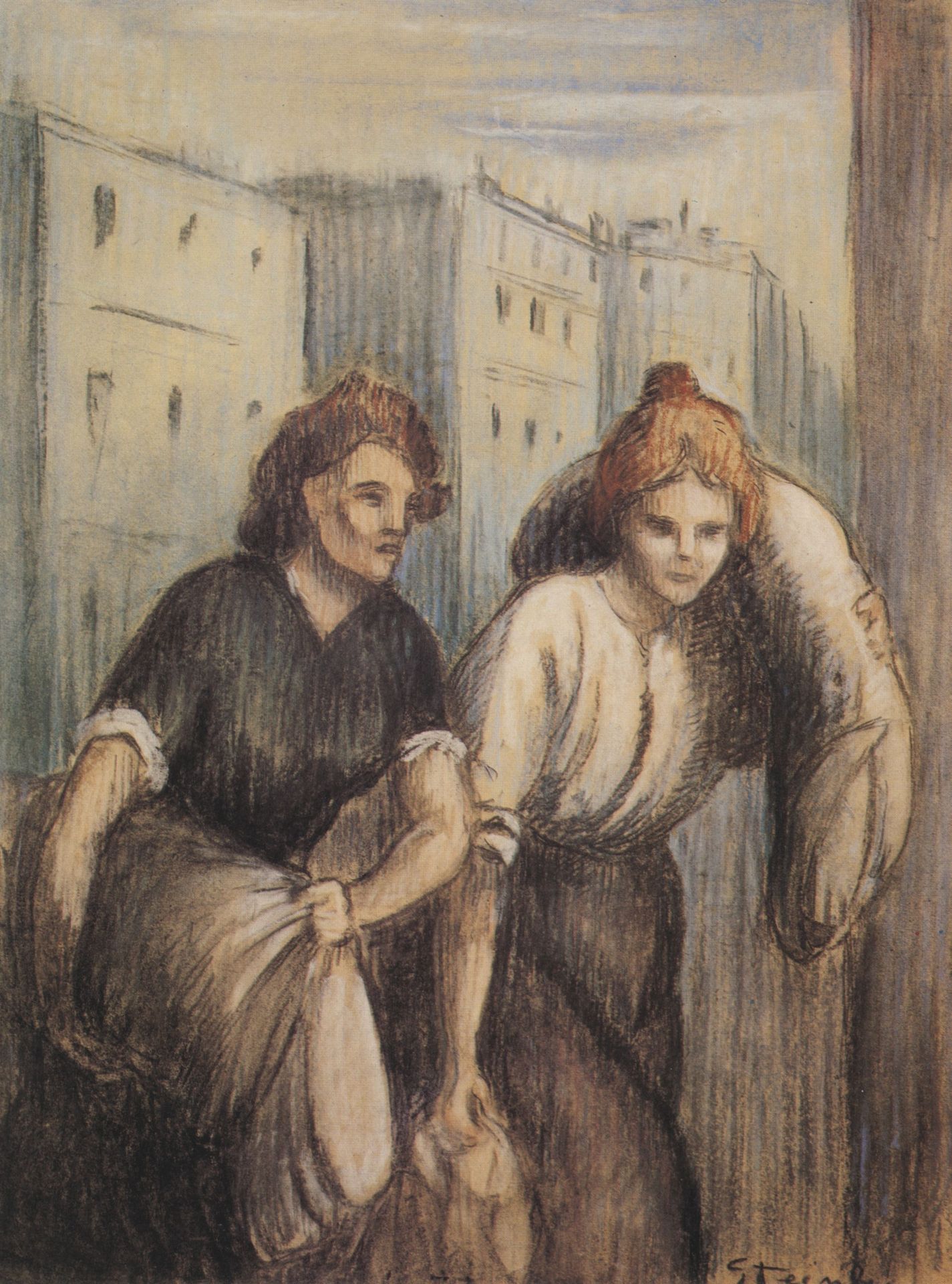 Laundresses by Théophile Alexandre Steinlen