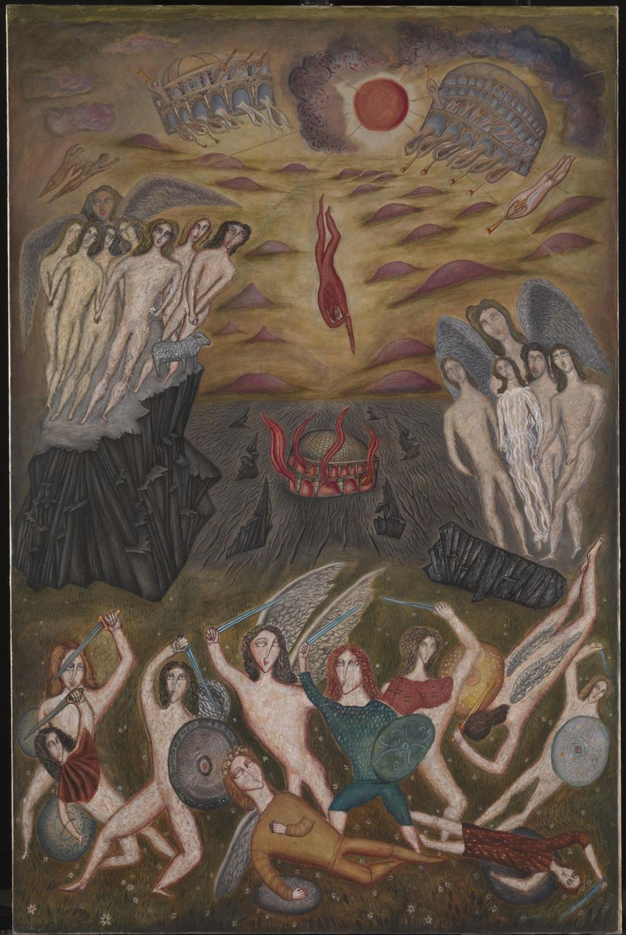 The Fall Of Lucifer by  Cecil Collins