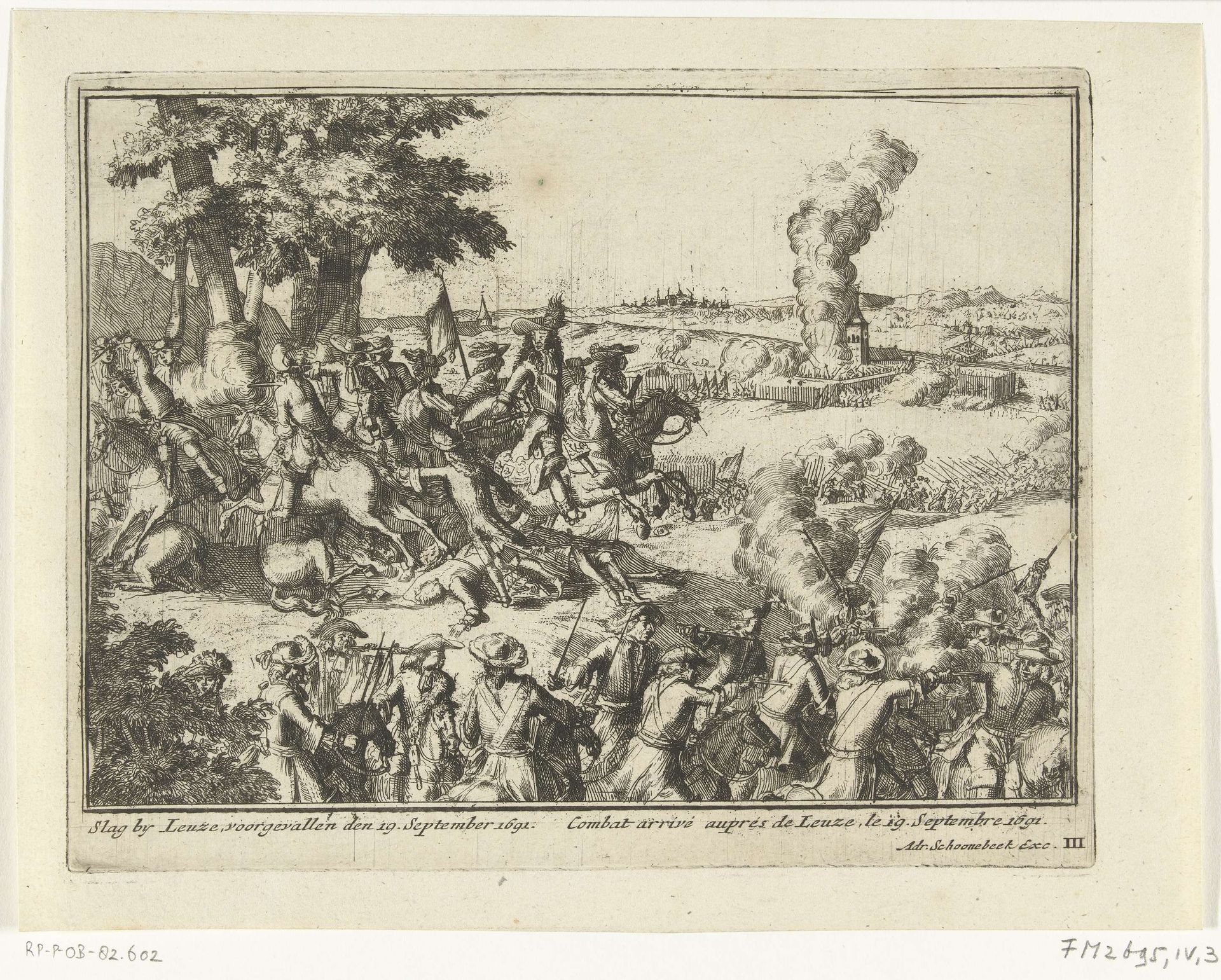 Slag bij Leuze, 1691 by Anonymous