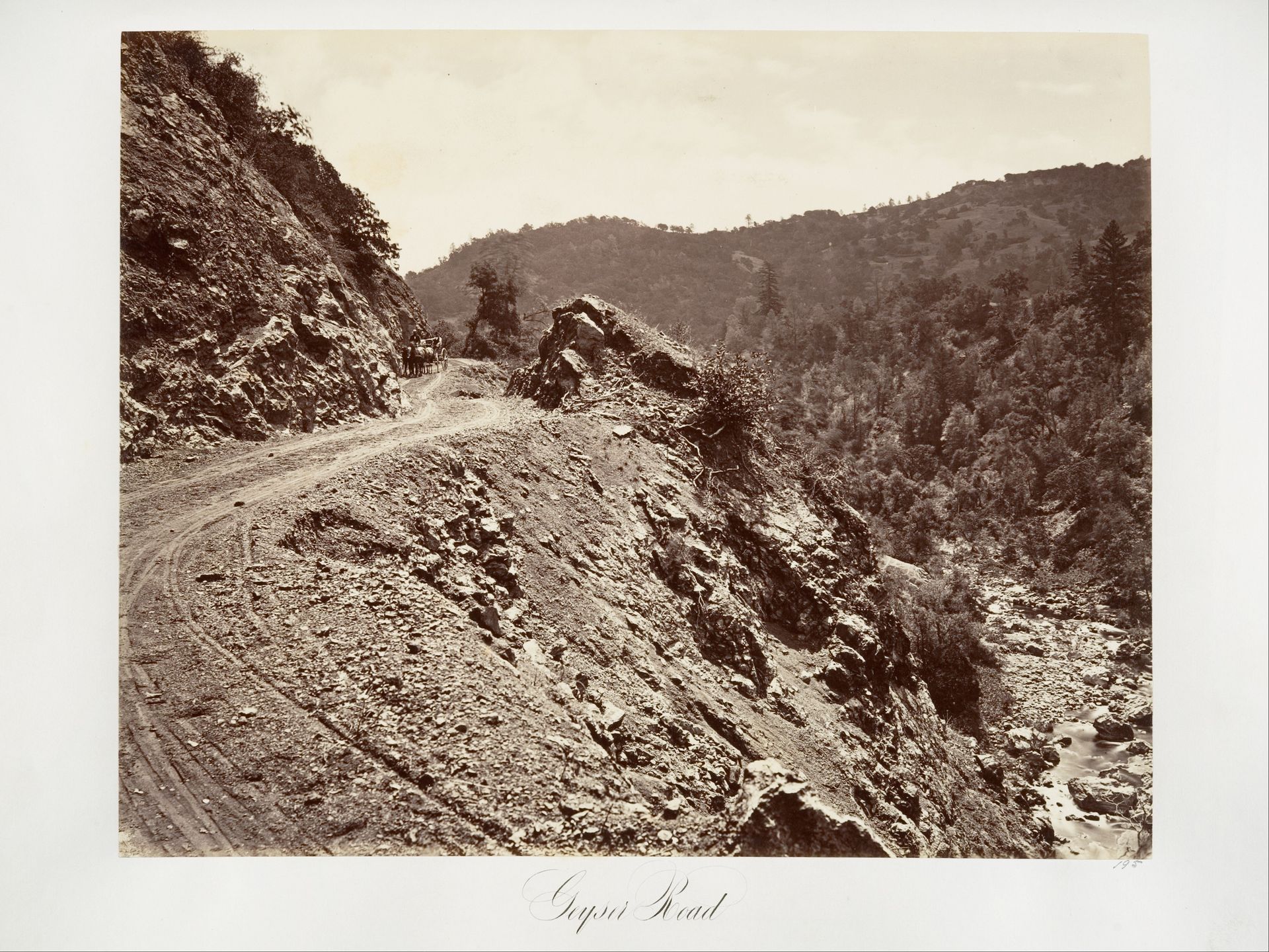 Geyser Road by Carleton E. Watkins