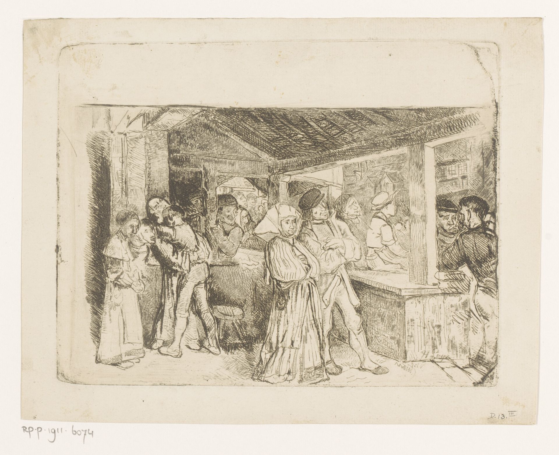 Bekendmaking van de edicten van Karel V in Antwerpen by Henri Leys