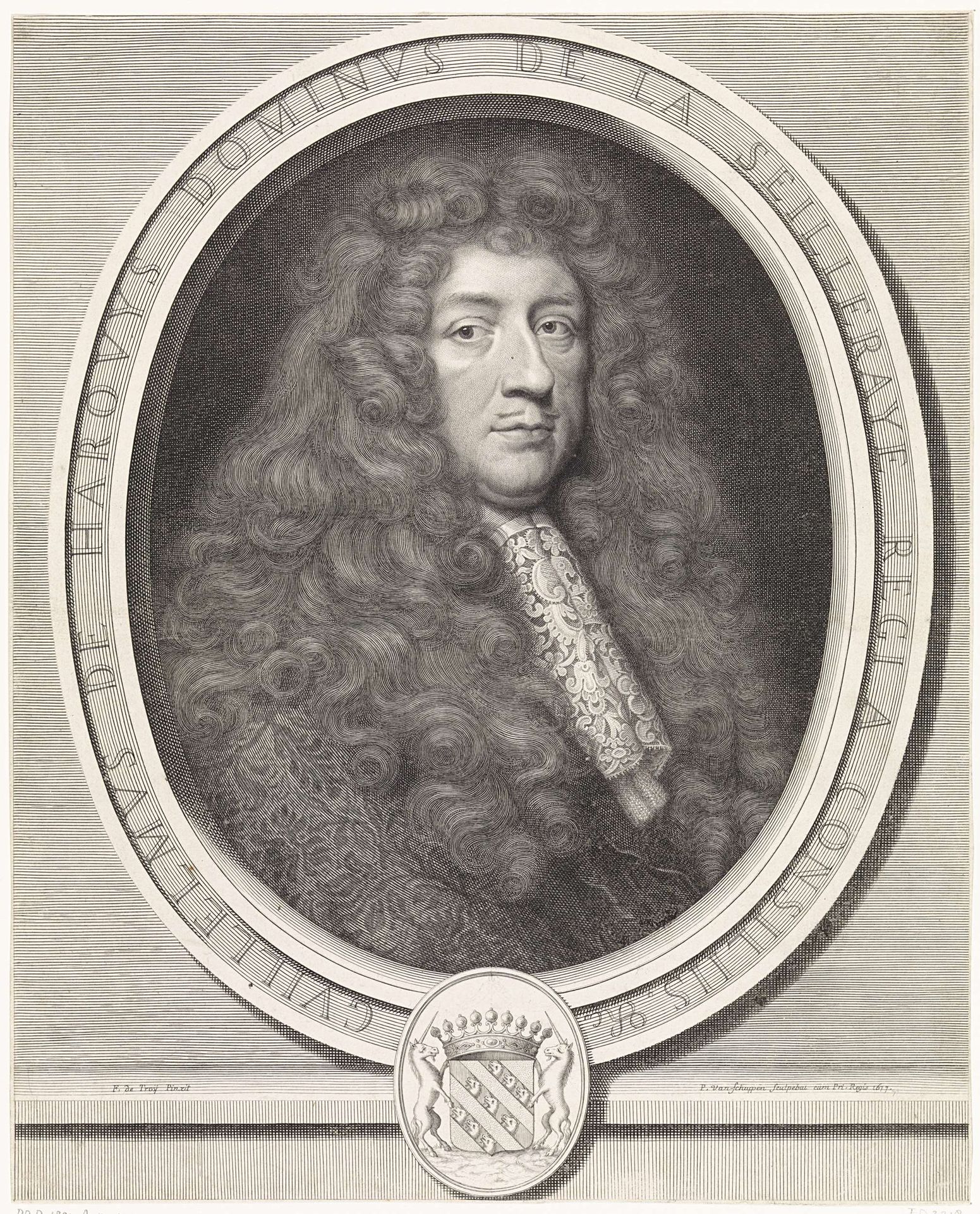 Portret van de Bretonse schatmeester Guilaume de Harouys de la Seilleraye by Pieter van Schuppen