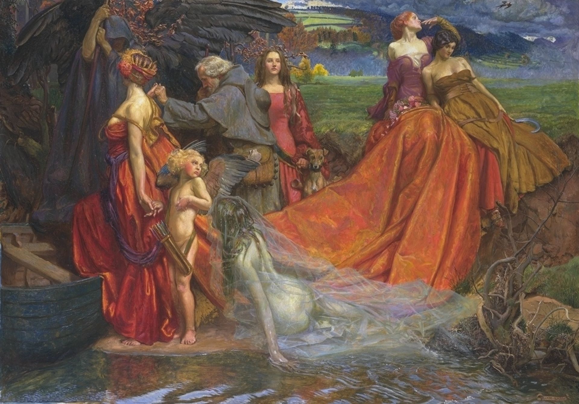 Now is the Pilgrim Year Fair Autumn's Charge by Byam Shaw