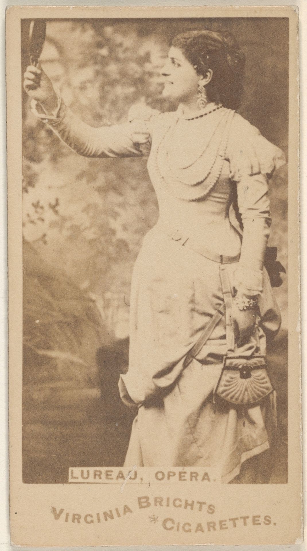 Lureau, Opera, from the Actors and Actresses series (N45, Type 1) for Virginia Brights Cigarettes by Allen & Ginter