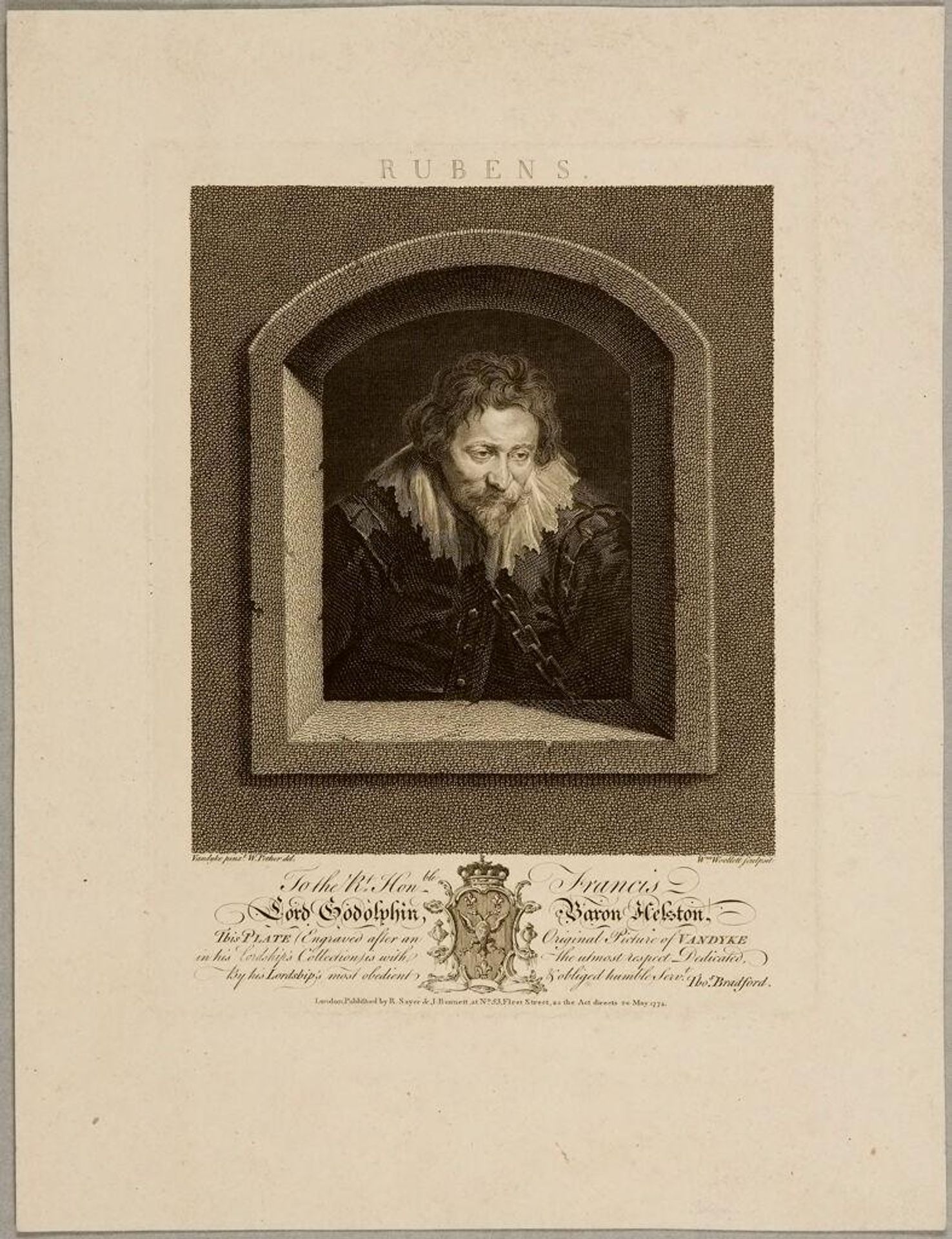 Peter Paul Rubens by William Woollett