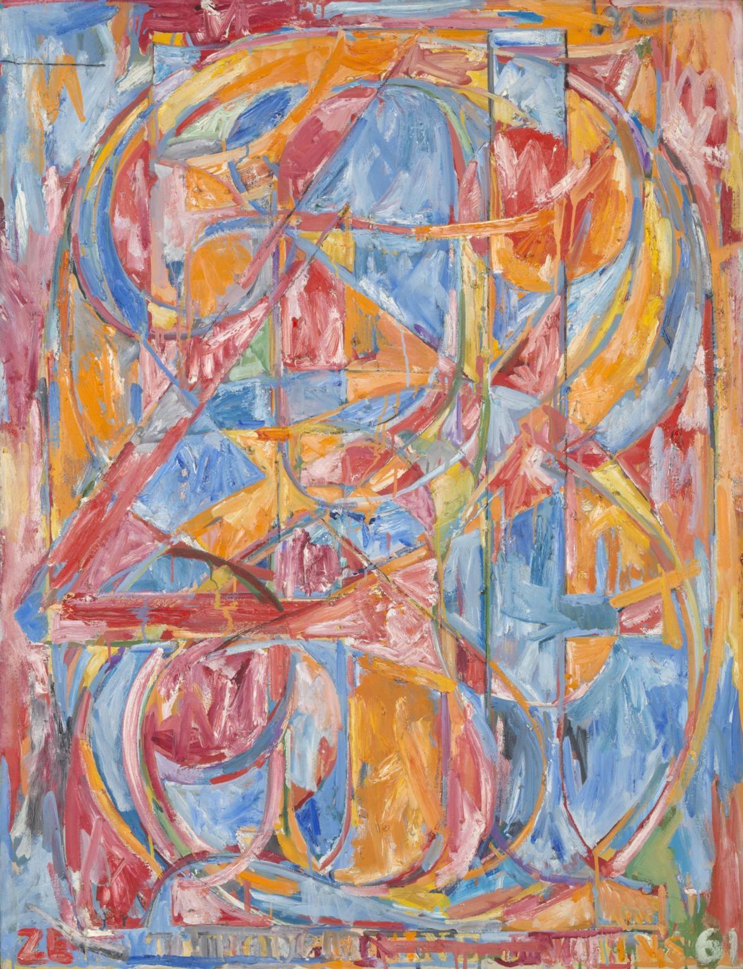 0 through 9 by Jasper Johns