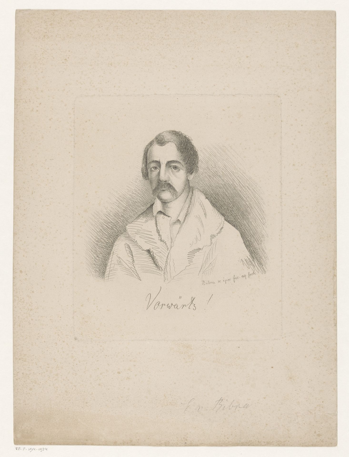 Zelfportret van Ernst Freiherr von Bibra by Ernst Freiherr von Bibra
