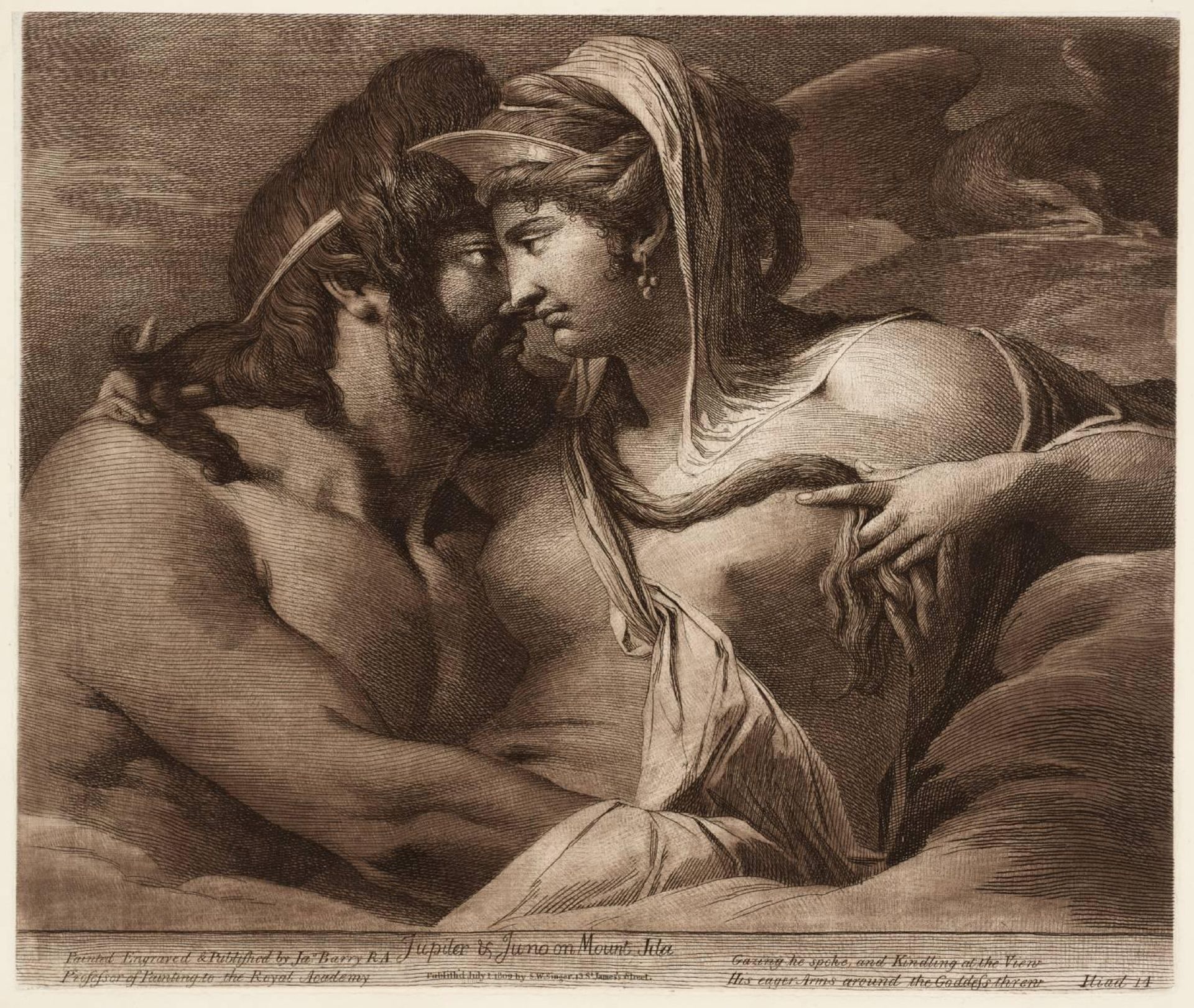 Jupiter and Juno on Mount Ida by James Barry
