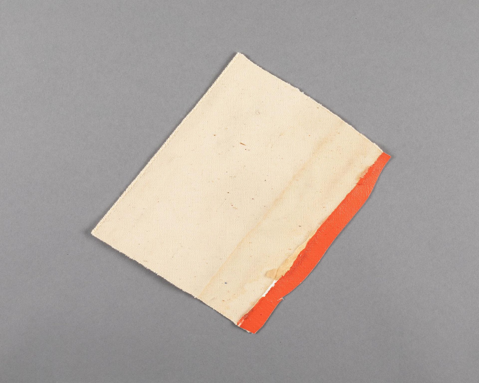 Painted canvas fragment by Barnett Newman