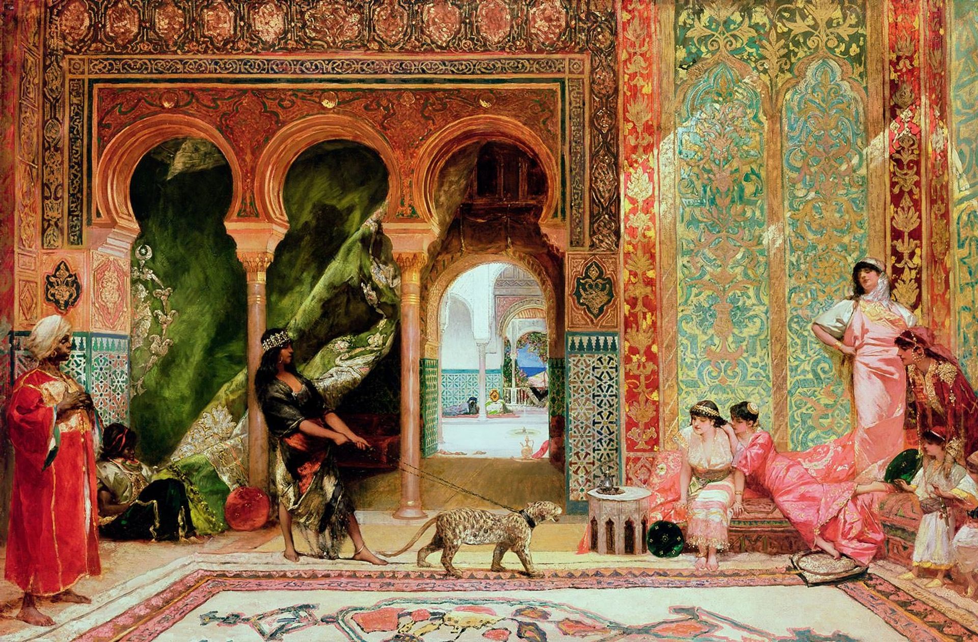 A Royal Palace in Morocco by Jean-Joseph-Benjamin Constant