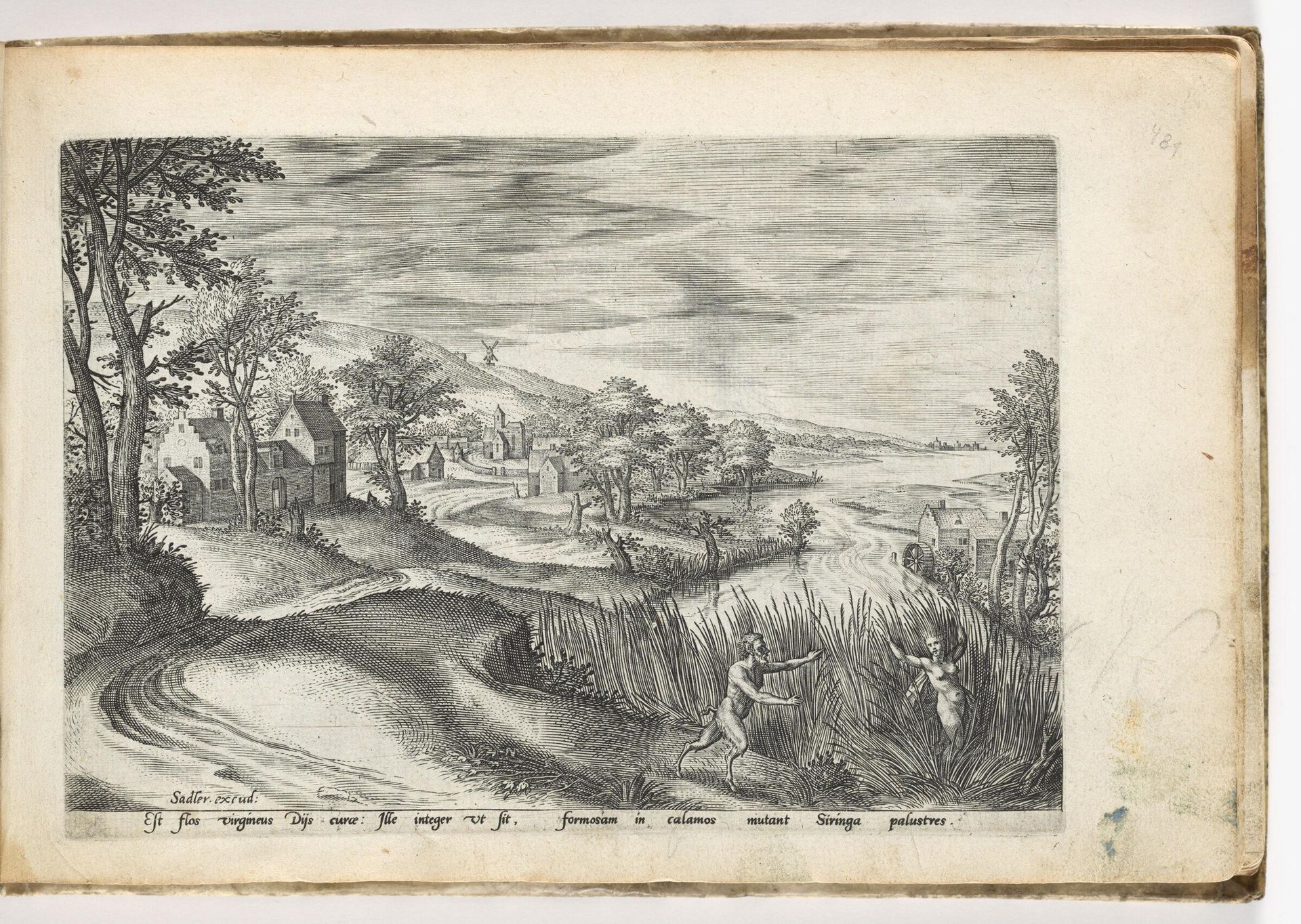 Pan and Syrinx by Johann Sadeler I