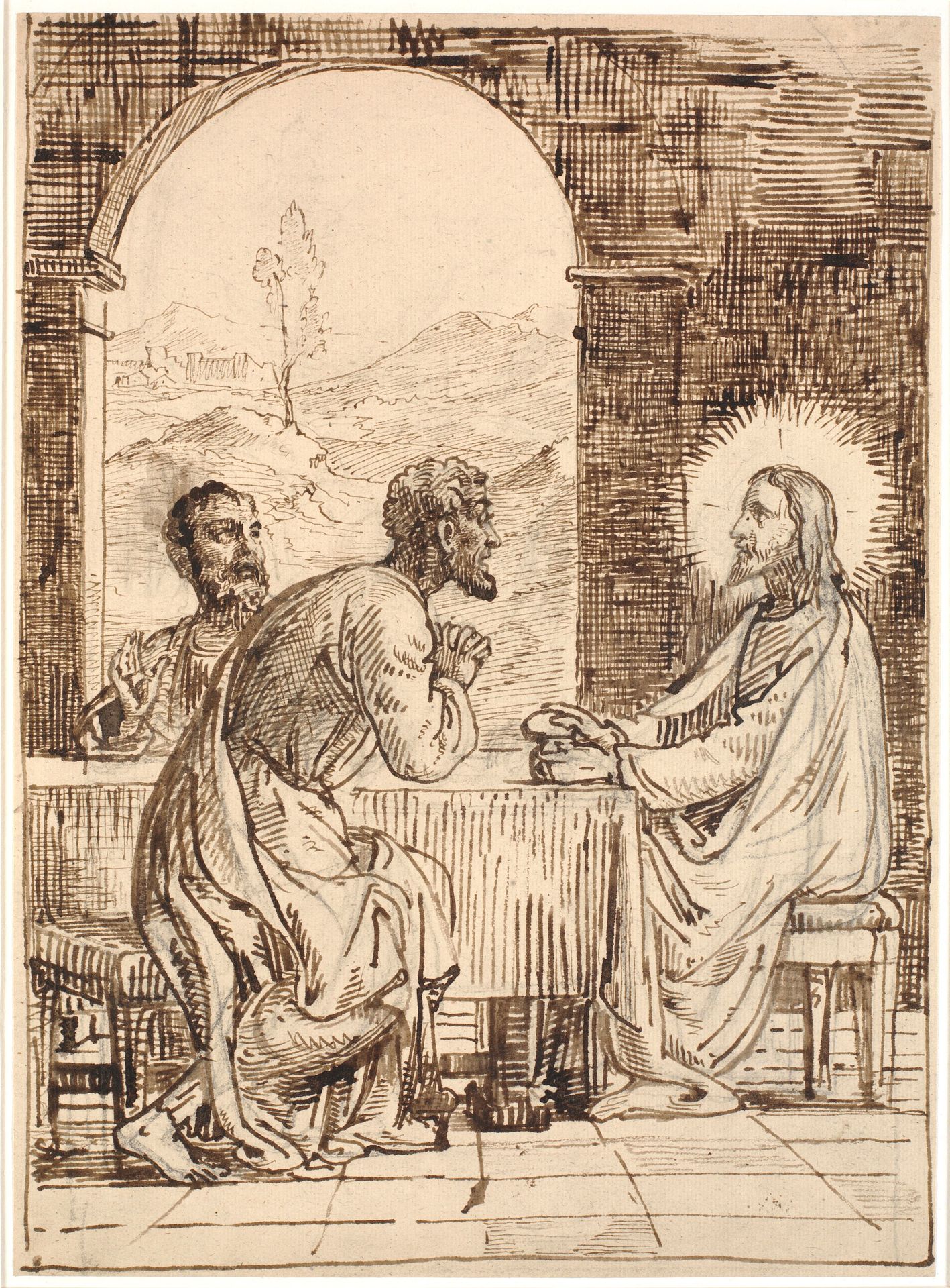 Kristus i Emaus by Wilhelm Marstrand
