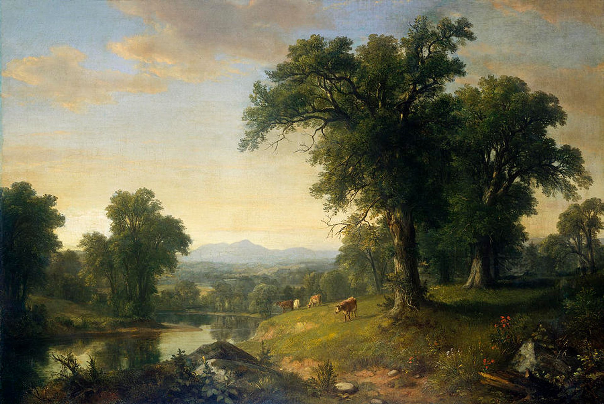 A Pastoral Scene by Asher Brown Durand