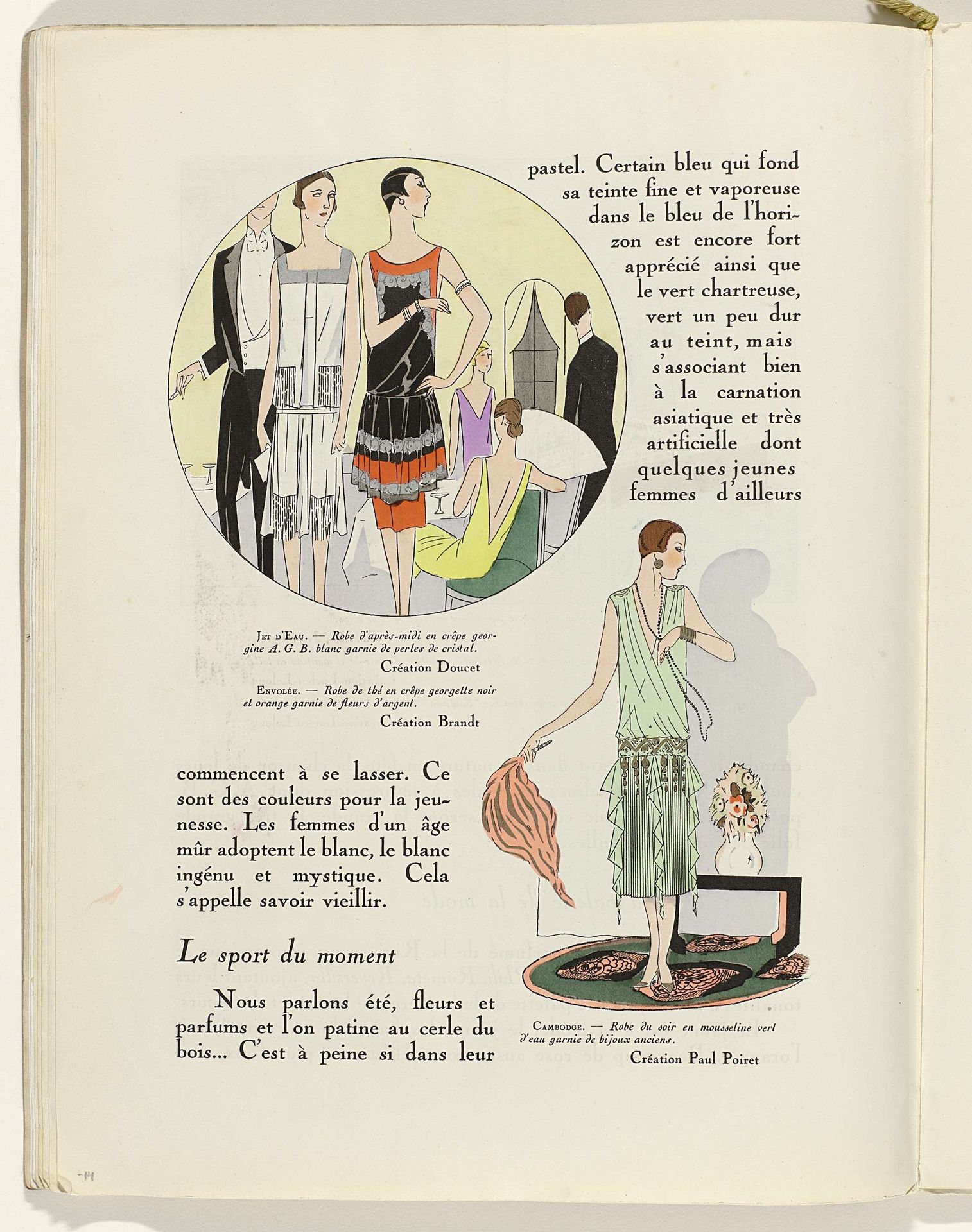 Art - Goût - Beauté, Feuillets de l' élégance féminine, Février 1926, No. 66, 6e Année, p. 14 by Anonymous