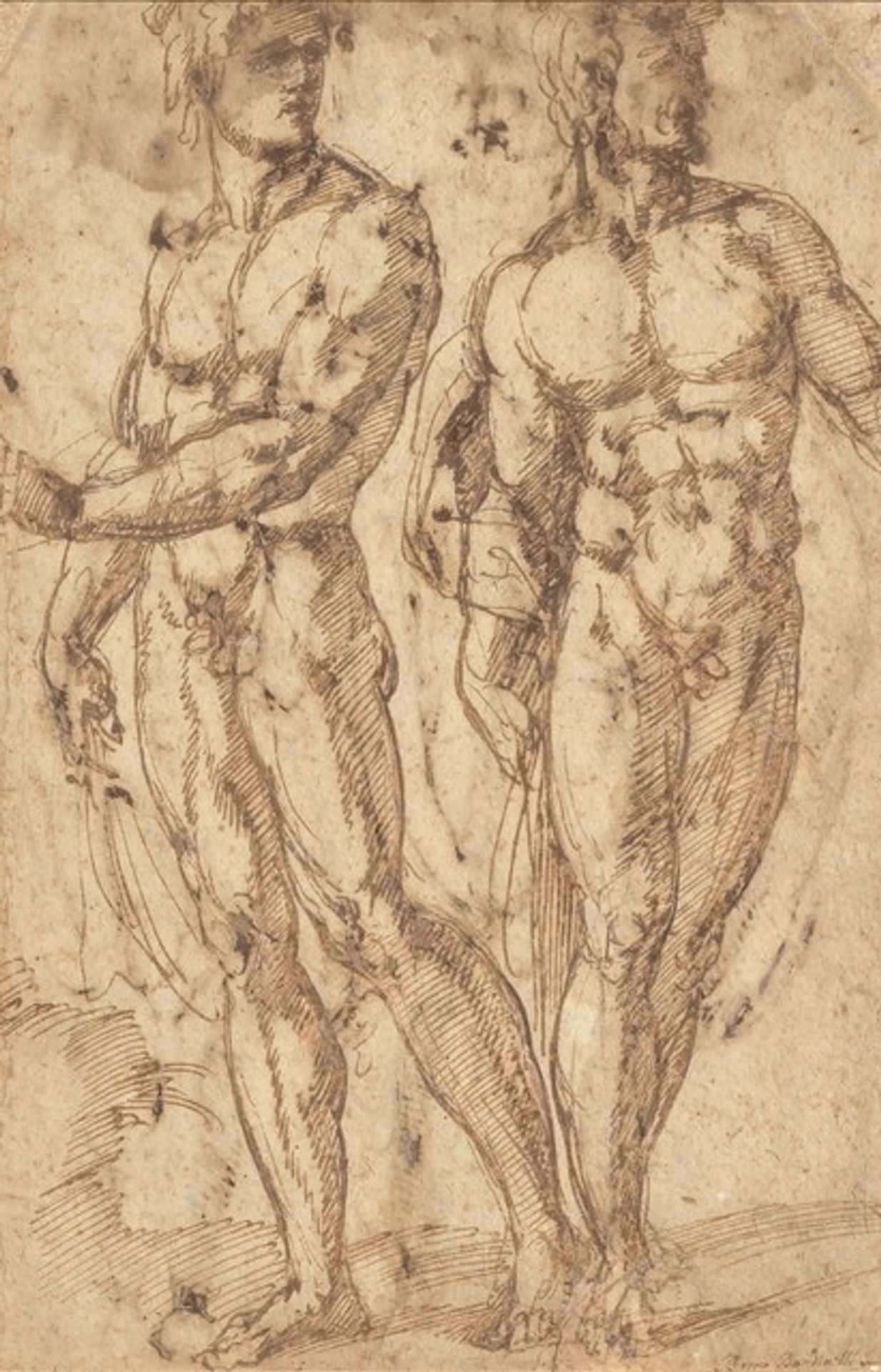 Two Male Nudes by Baccio Bandinelli