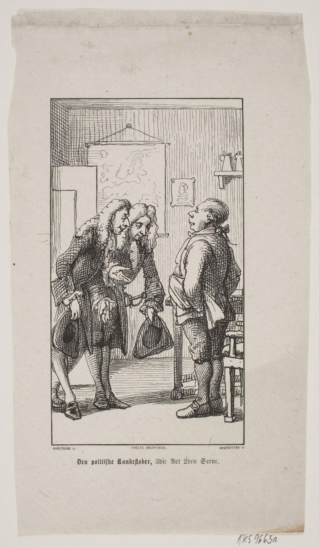 Holberg, Den politiske kandestøber III, 2 by Johan Frederik Rosenstand