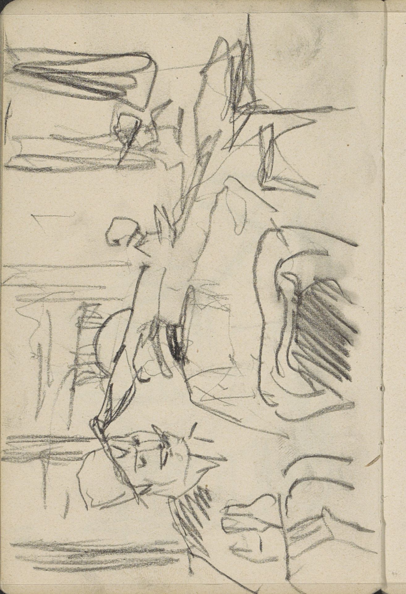 Zittende figuren in een etablissement by George Hendrik Breitner