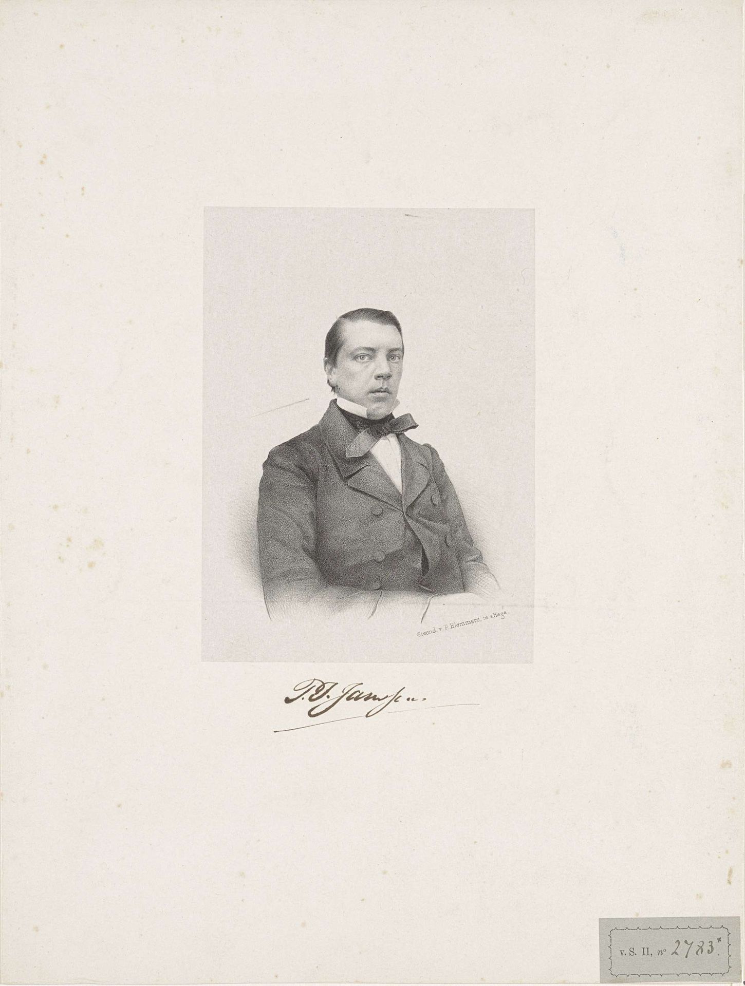 Portret van P.J. Janssens by Anonymous