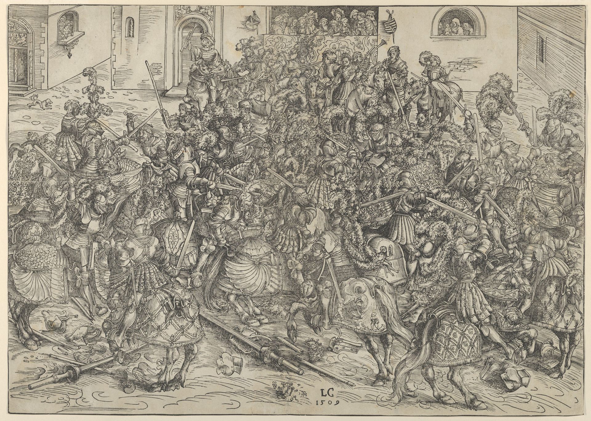 The Fourth Tournament by Lucas Cranach the Elder