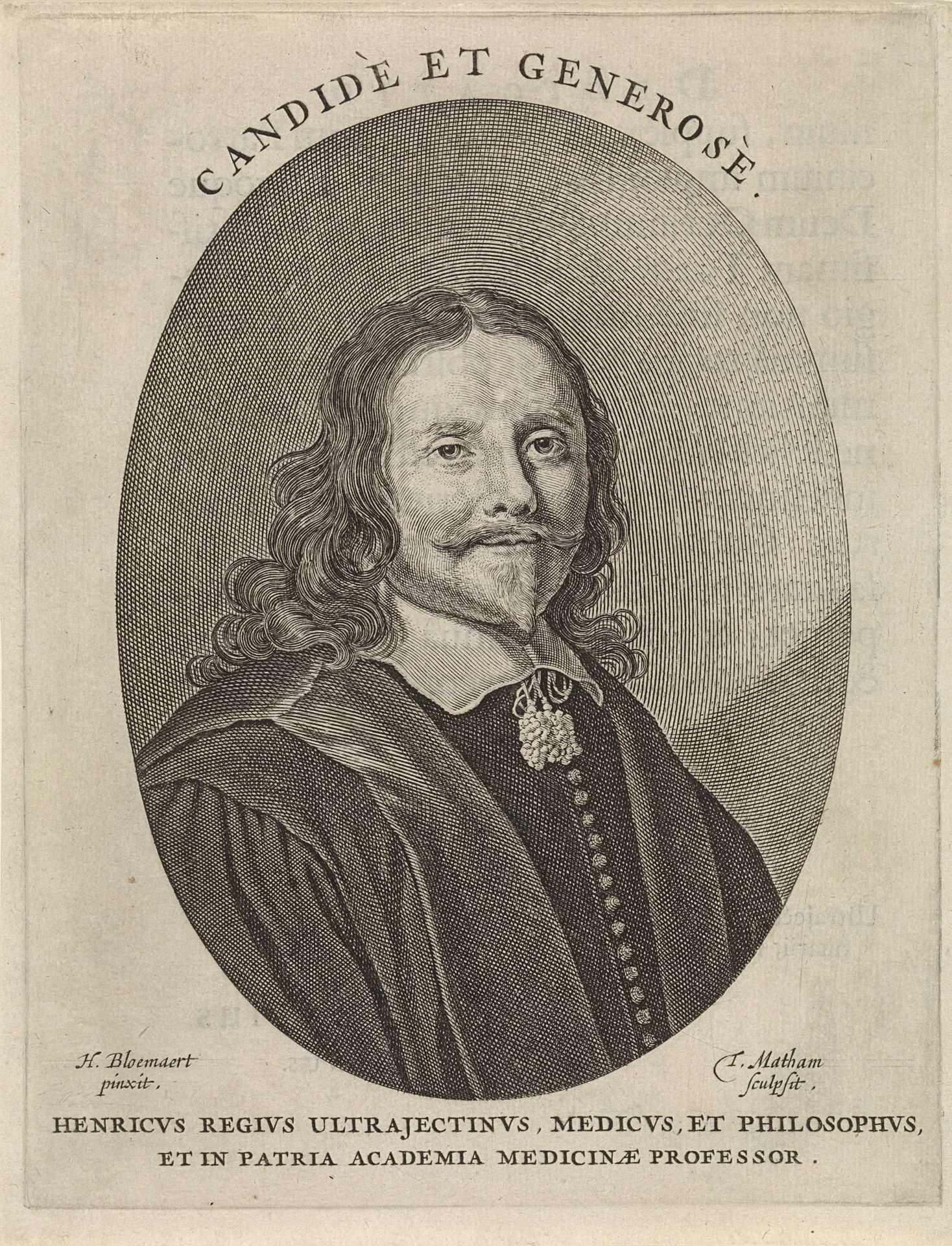Portret van Henricus Regius by Theodor Matham