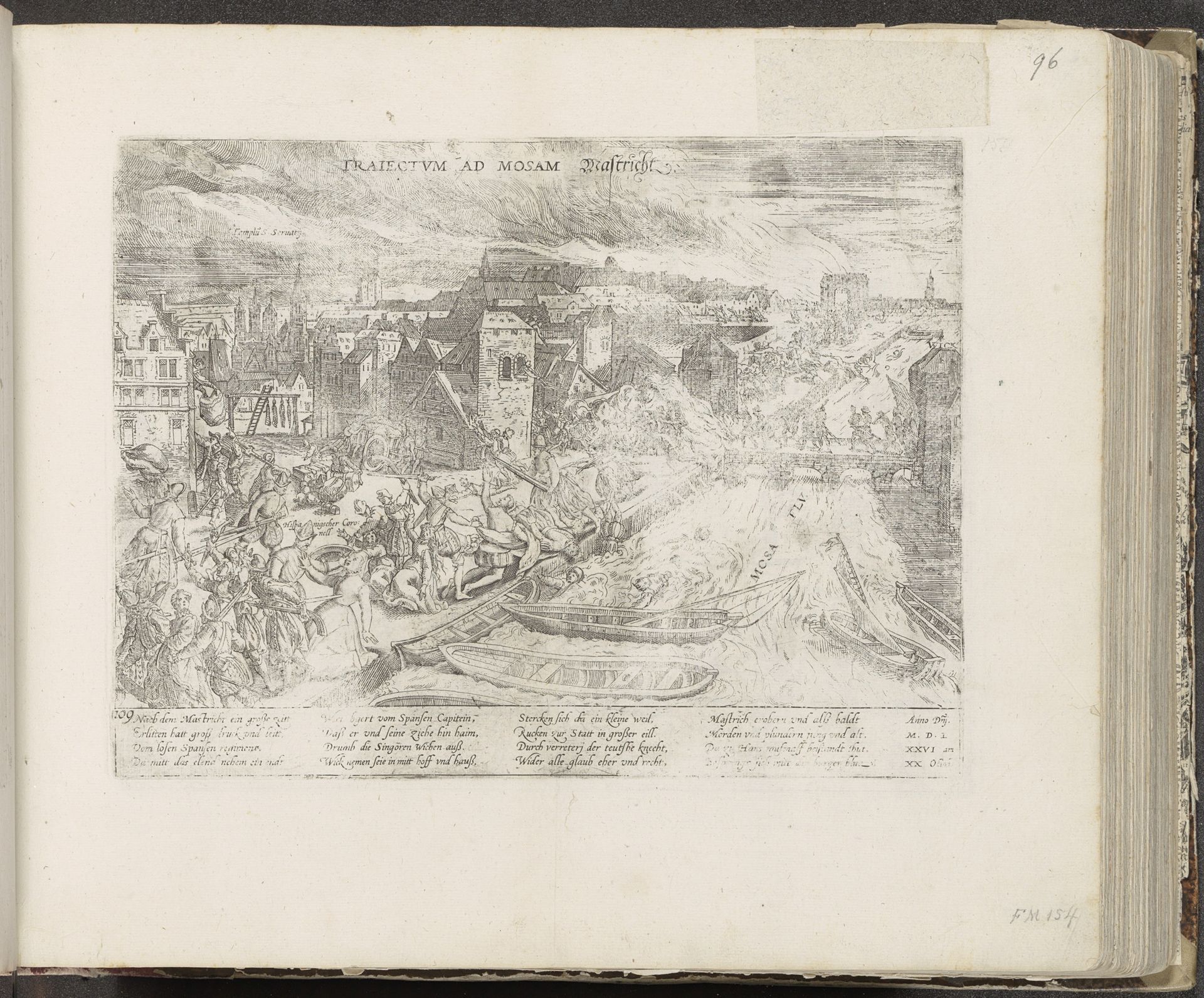 Moord te Maastricht, 1576 by Frans Hogenberg