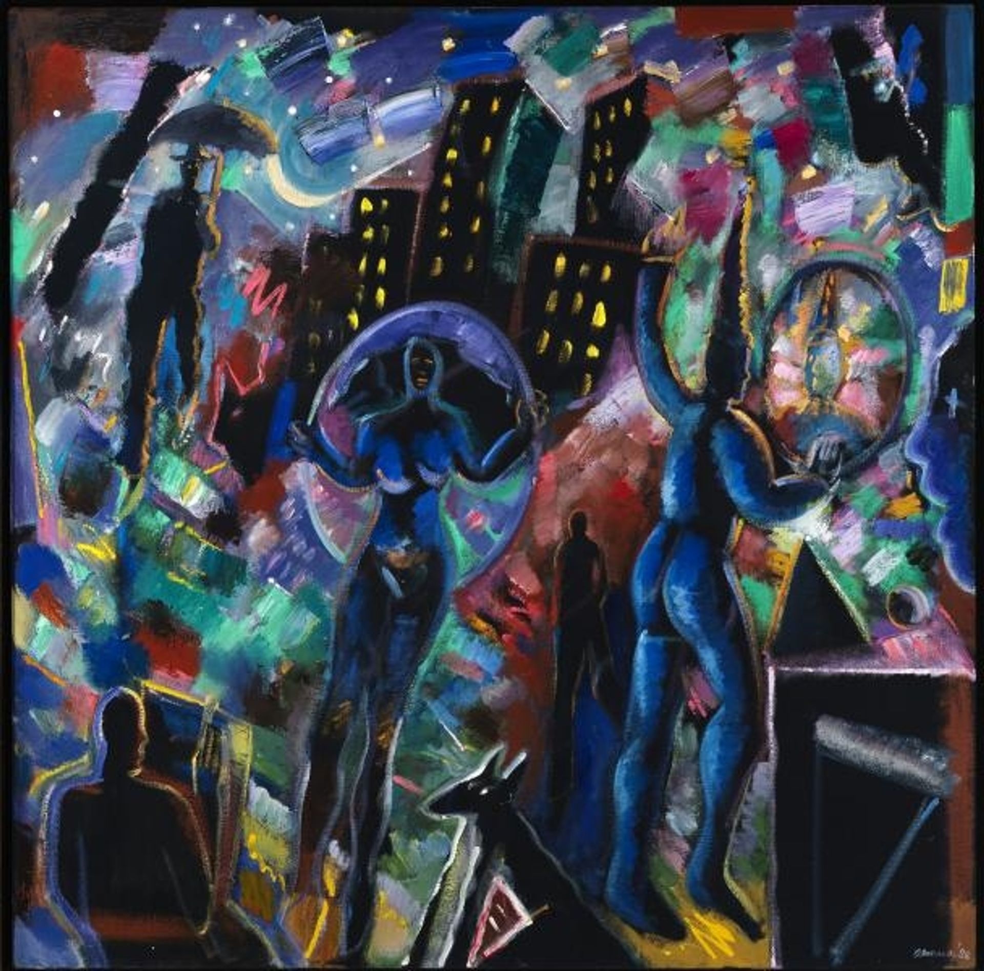 Night Magic (Blue Jester) by Carlos Almaraz