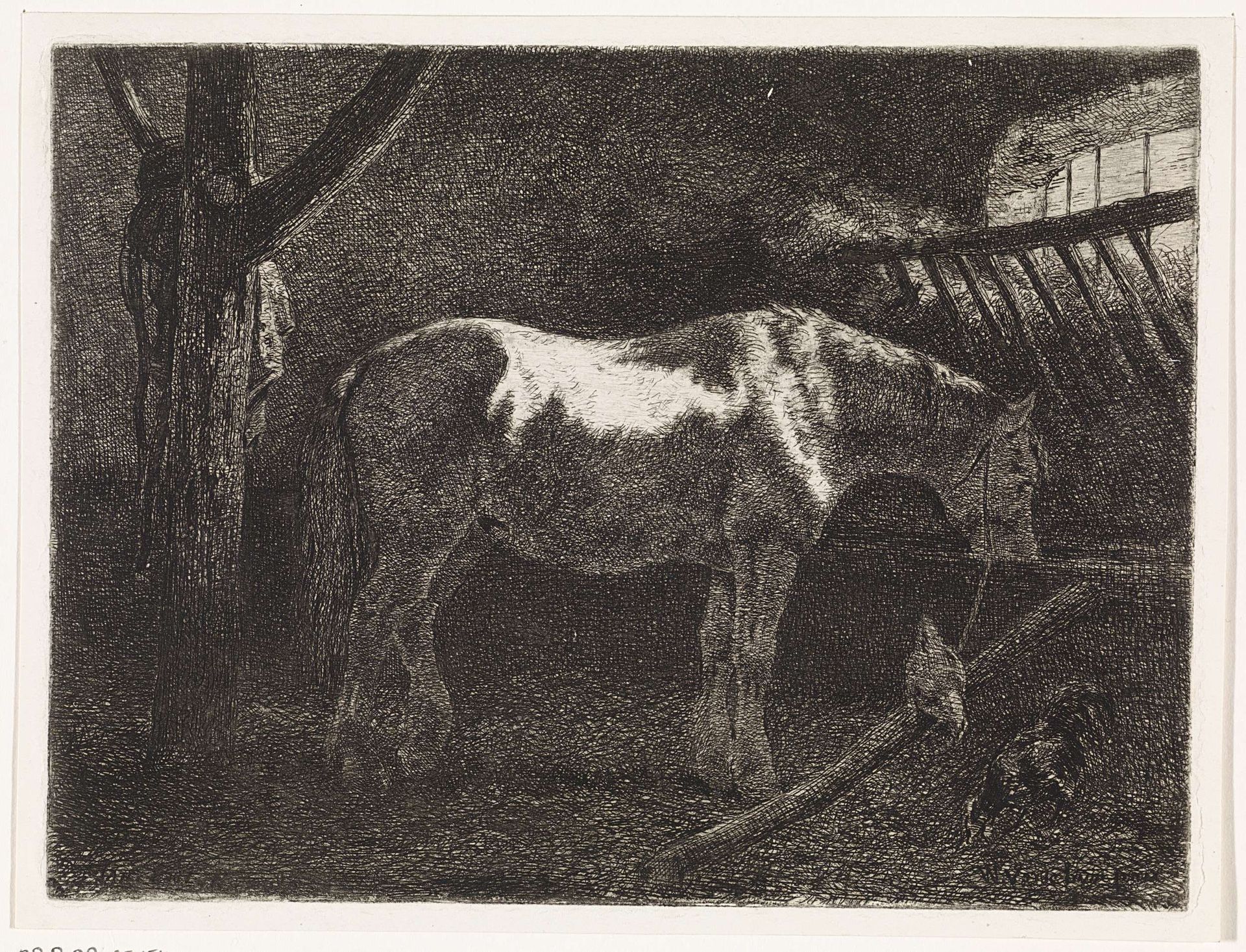 Paard in stal by Jan Vrolijk