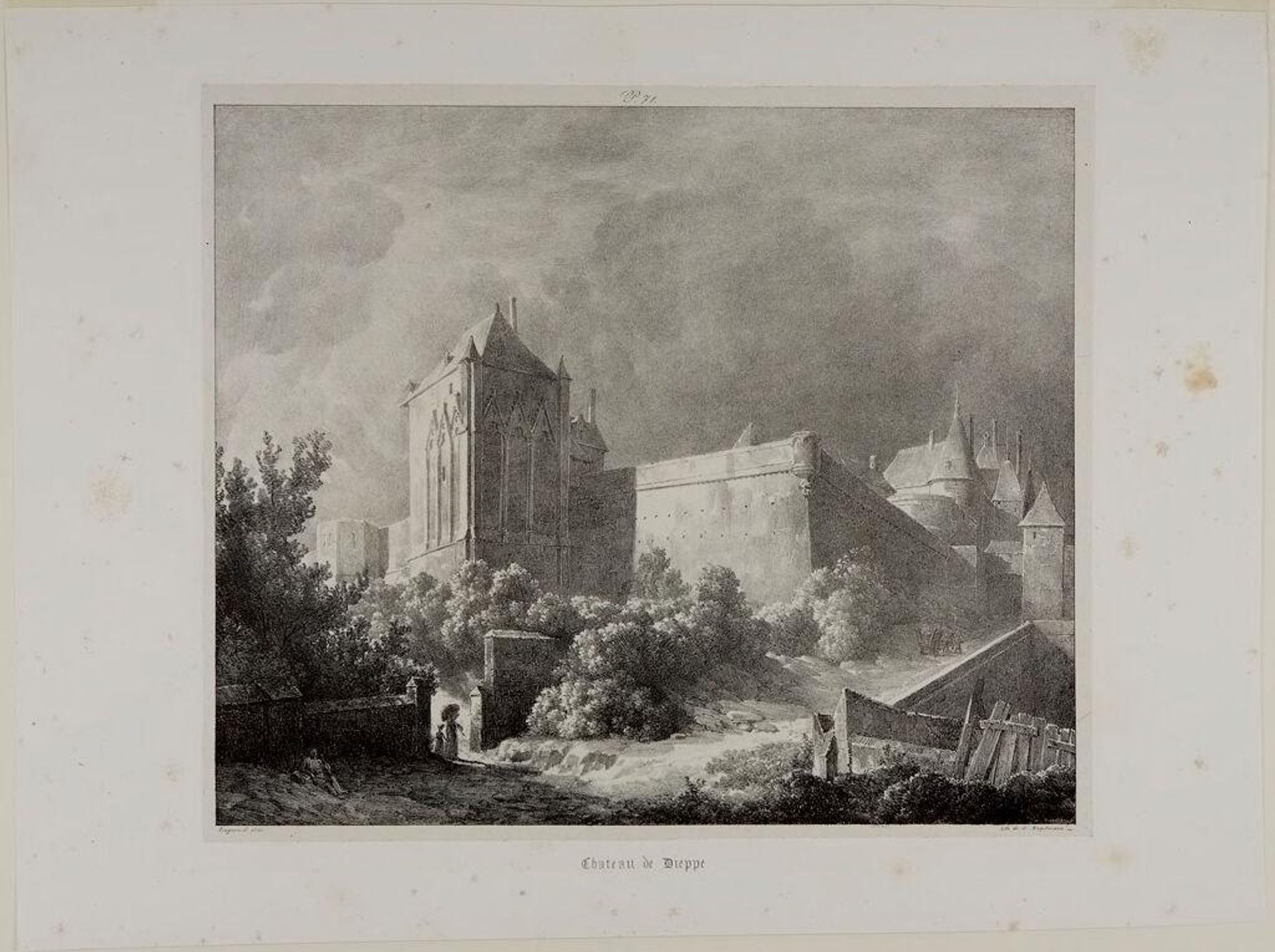 ChÃ¢teau de Dieppe by Alexandre Evariste Fragonard