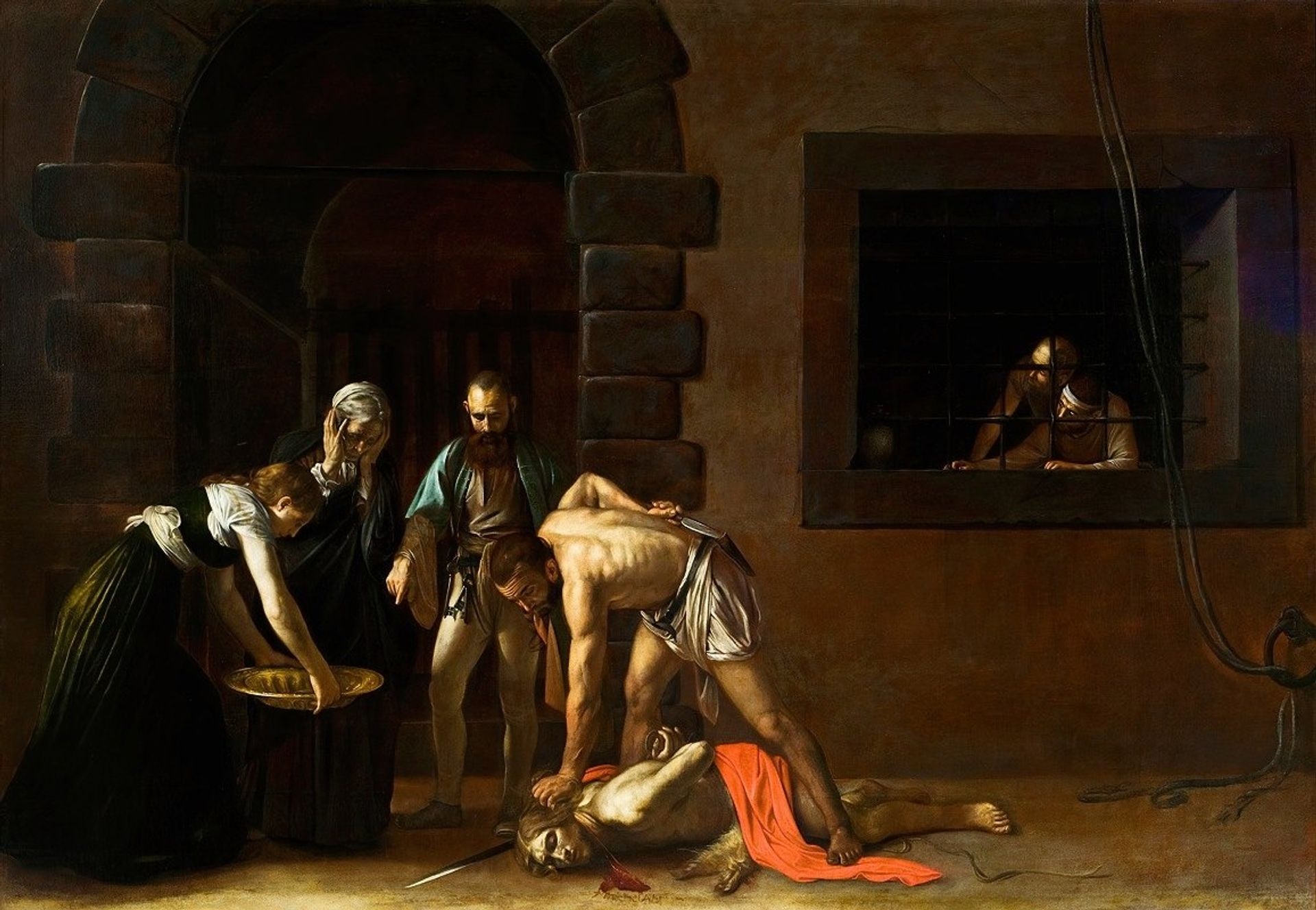 The beheading of St. John the Baptist by Caravaggio