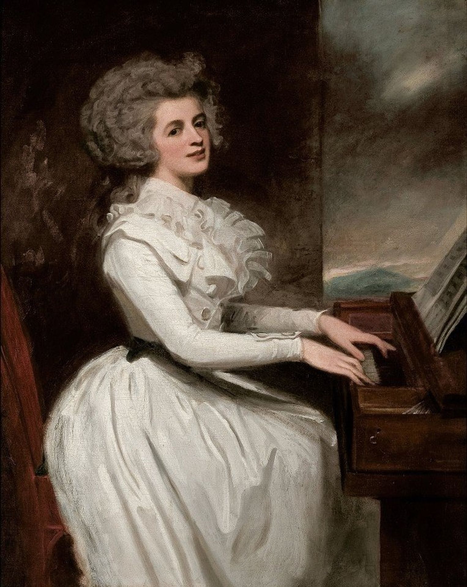 Charlotte, Mrs Thomas Raikes by George Romney
