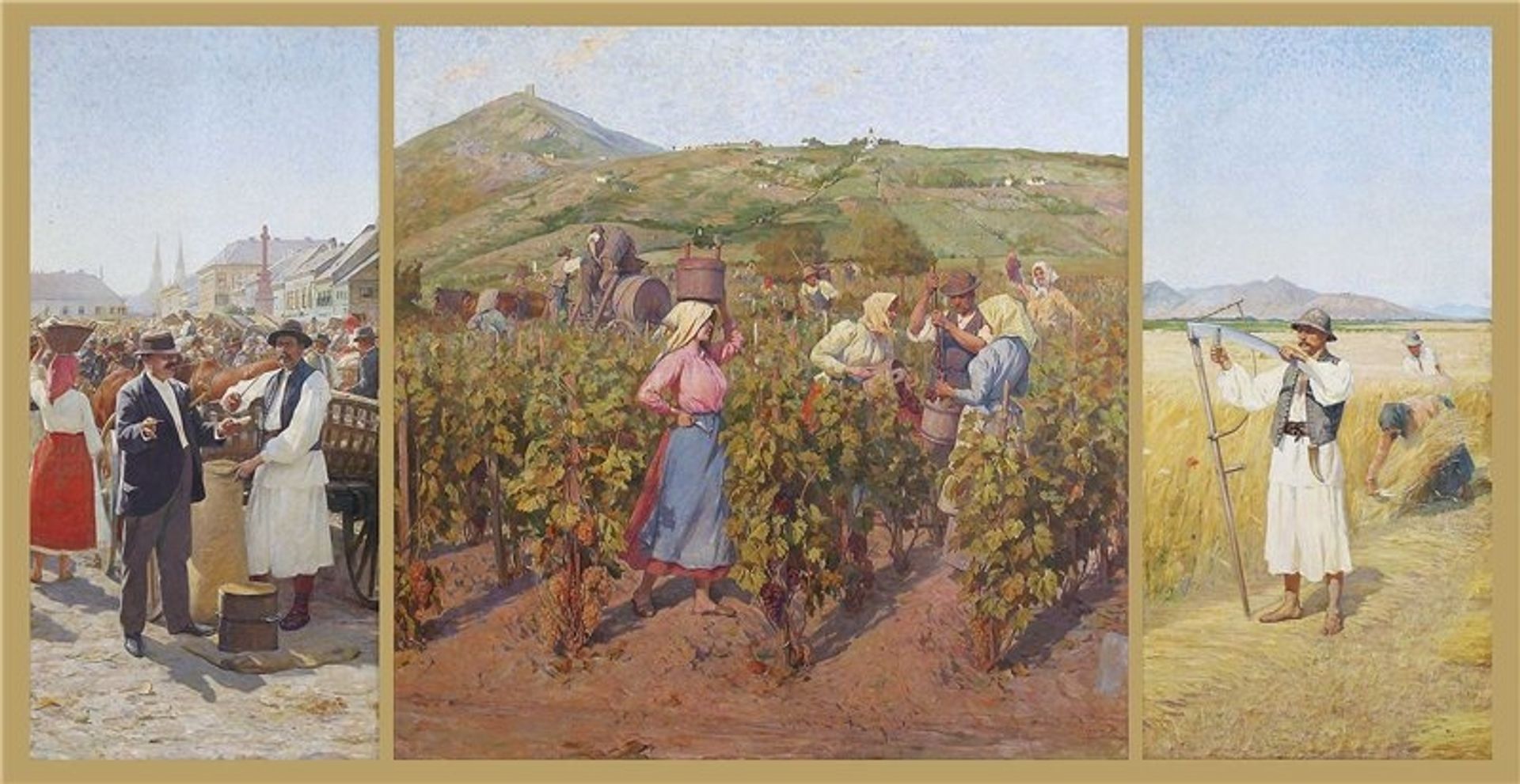 Vršac Triptych by Paja Jovanovic