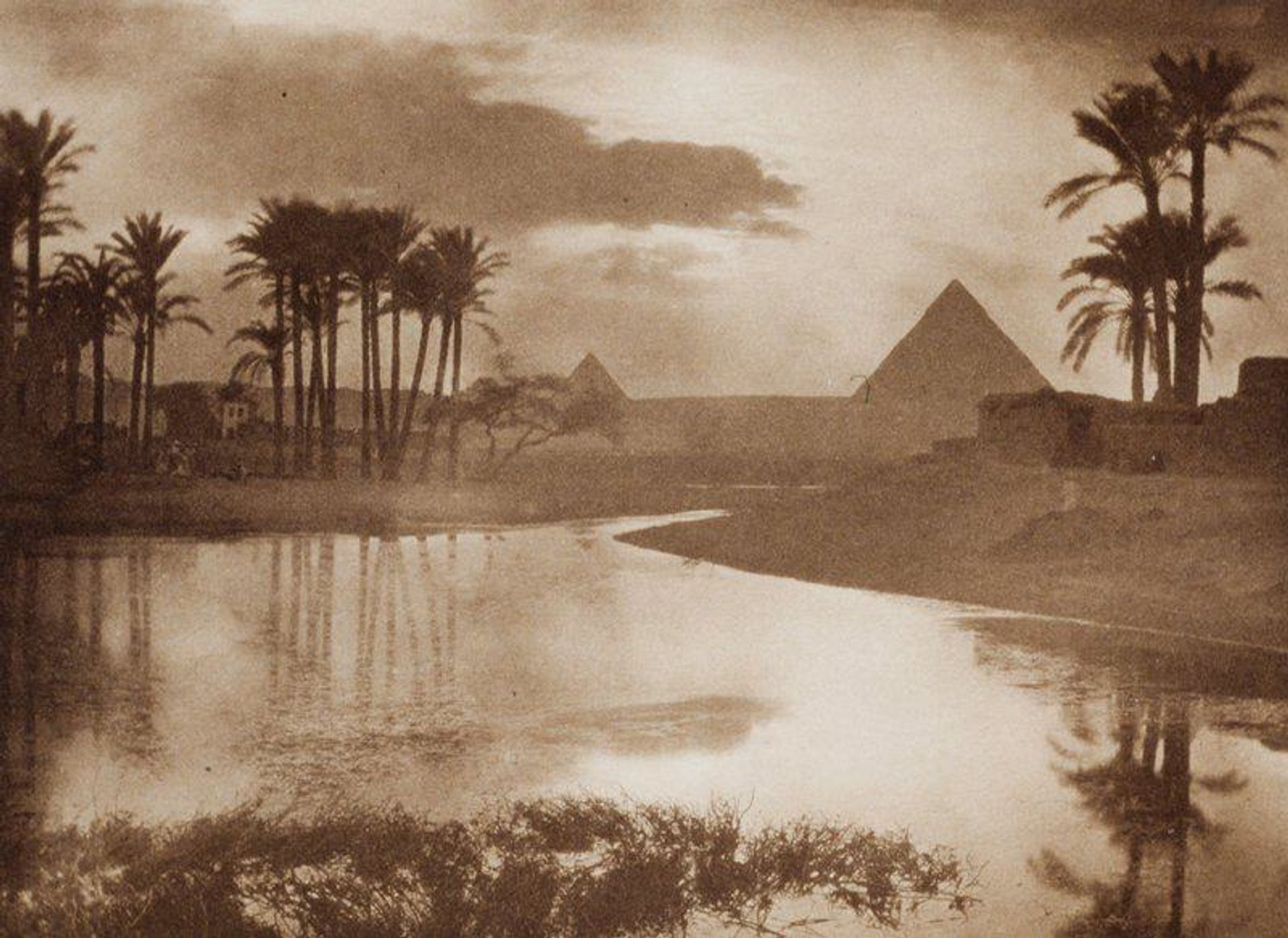 Evening Near the Pyramids by Ernest R. Ashton