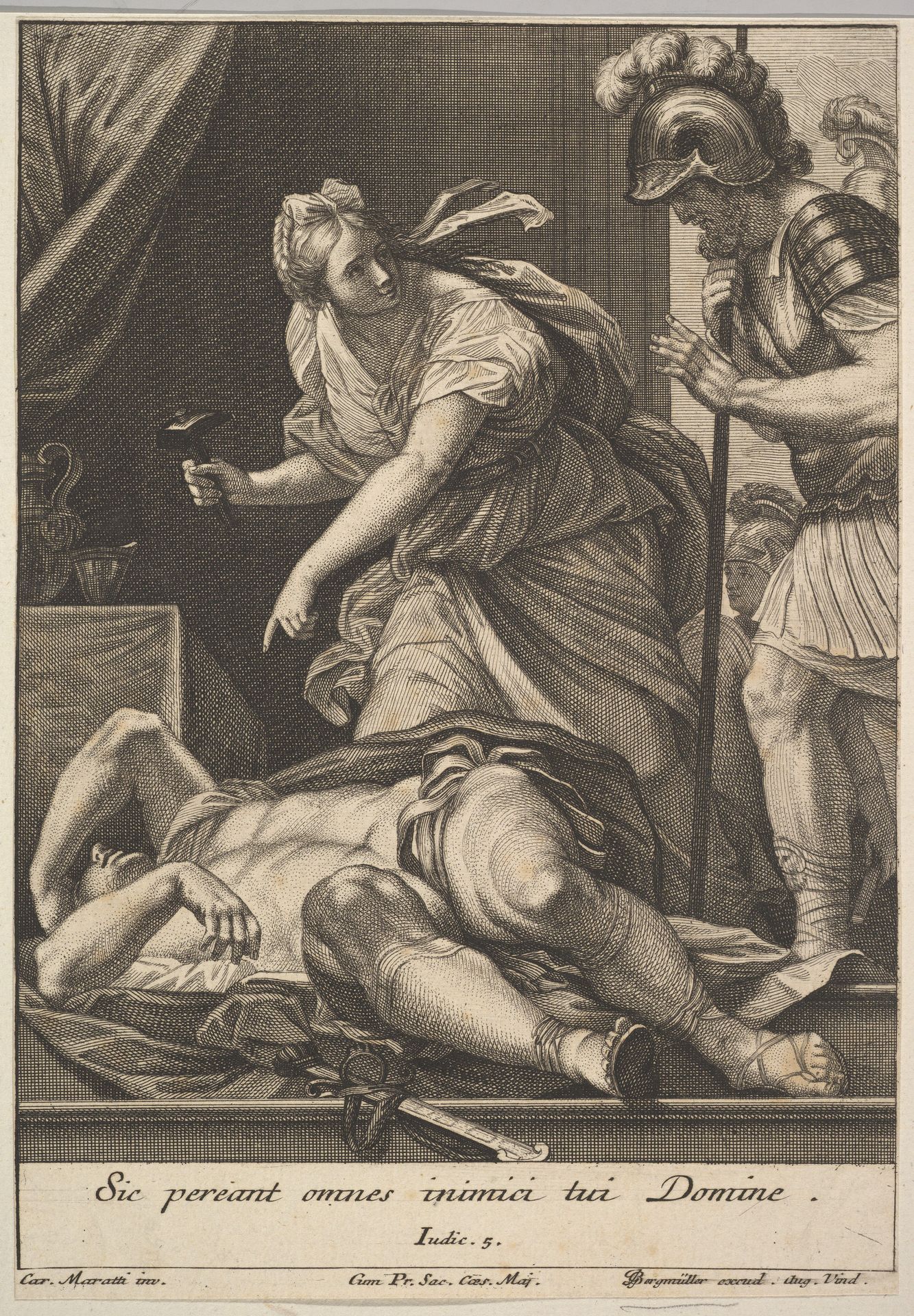 Jael slaying Sisera by Johann Georg Bergmüller